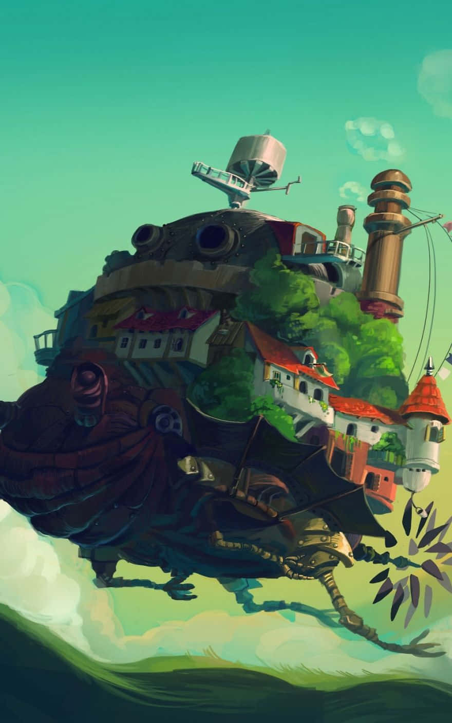 Howl'un Hareketli Şatosu Studio Ghibli Telefon Duvar Kağıdı