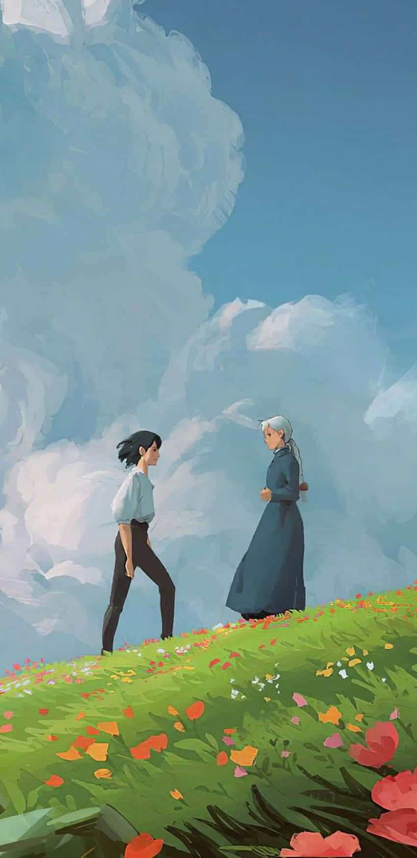 Howl ve Sophie Studio Ghibli Telefon Duvar Kağıdı