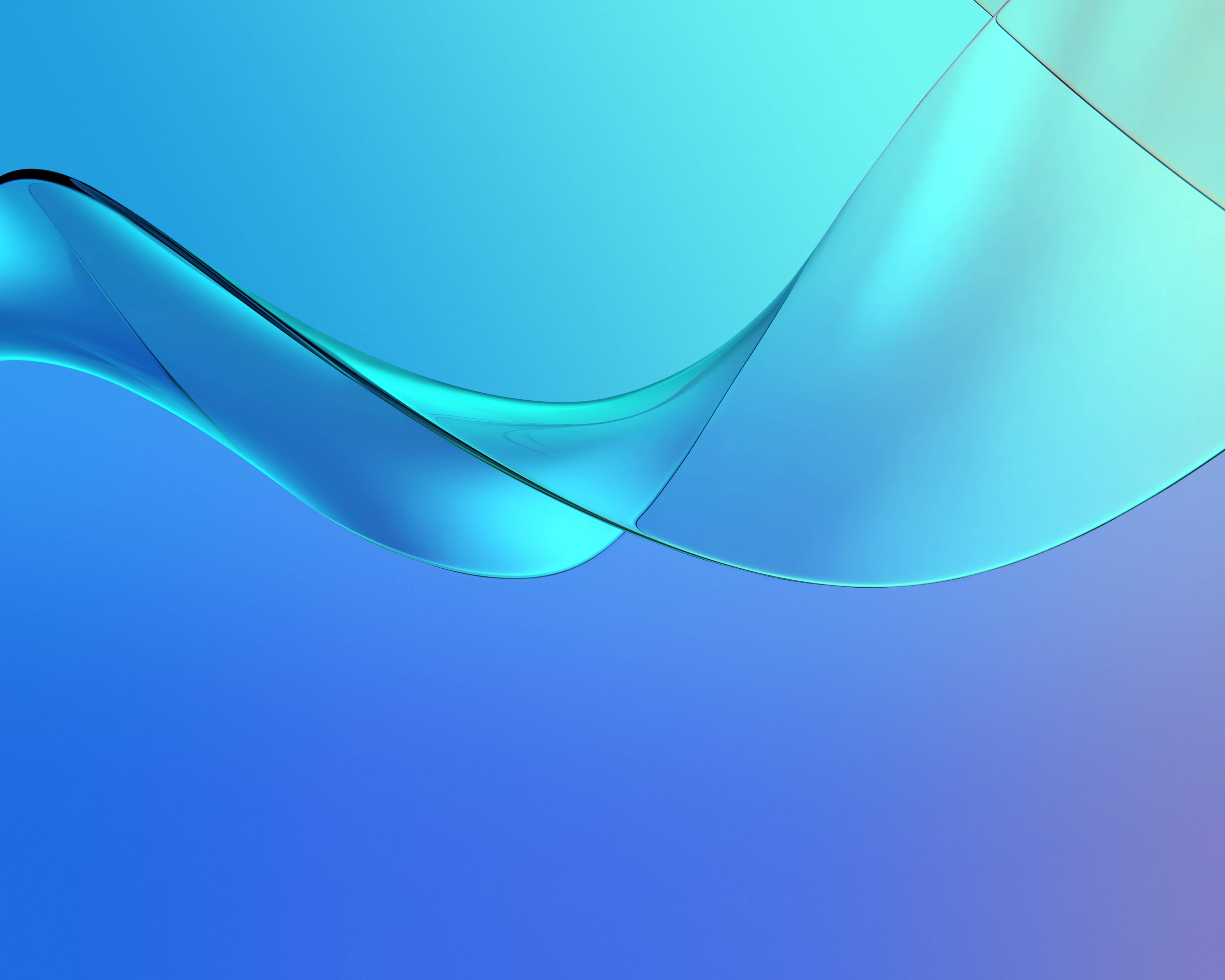 Huawei MediaPad M5 Mavi Kıvrımlar Duvar Kağıdı