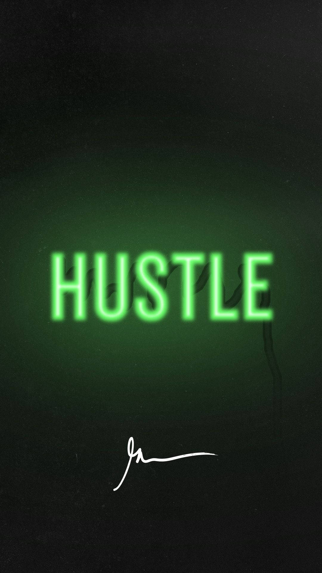 Hustle Düz Yeşil Duvar Kağıdı