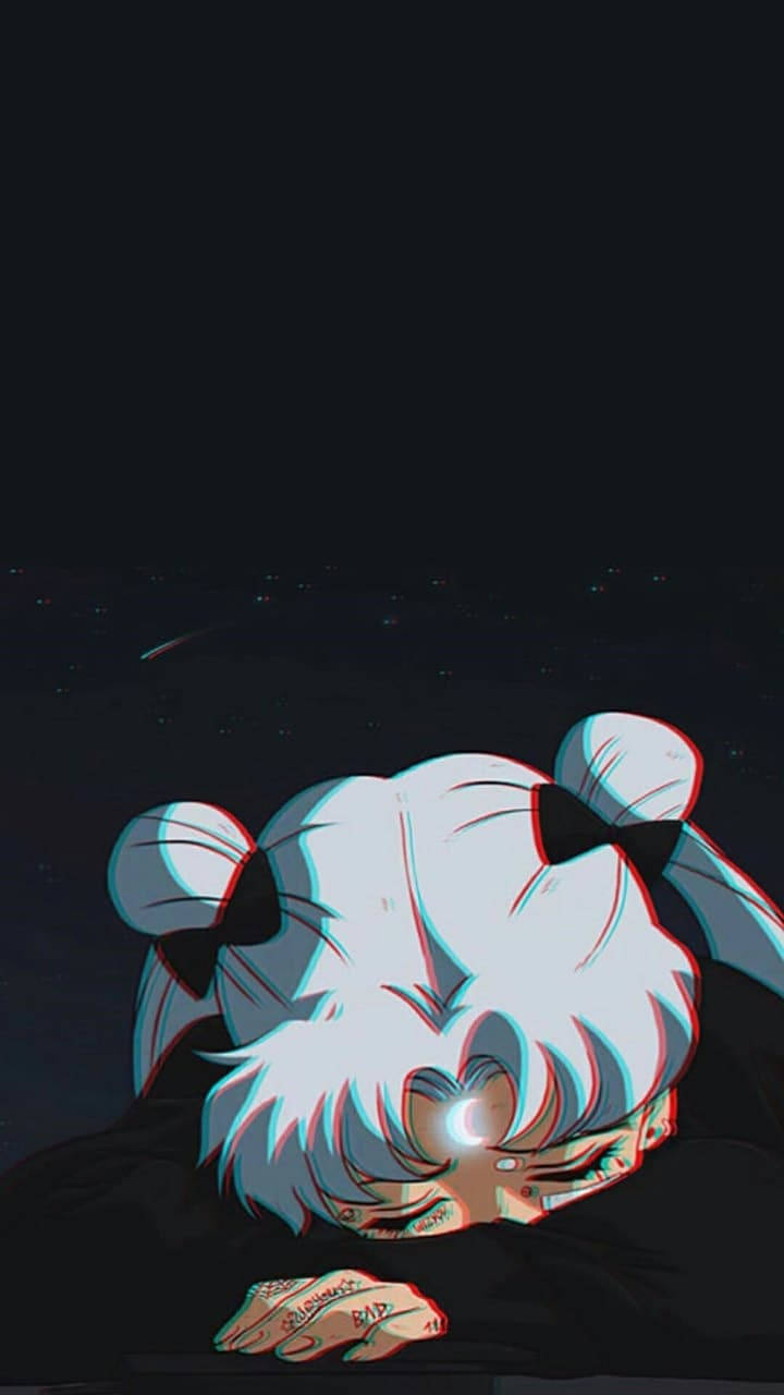 Hüzünlü Anime Sailor Moon Estetiği Duvar Kağıdı