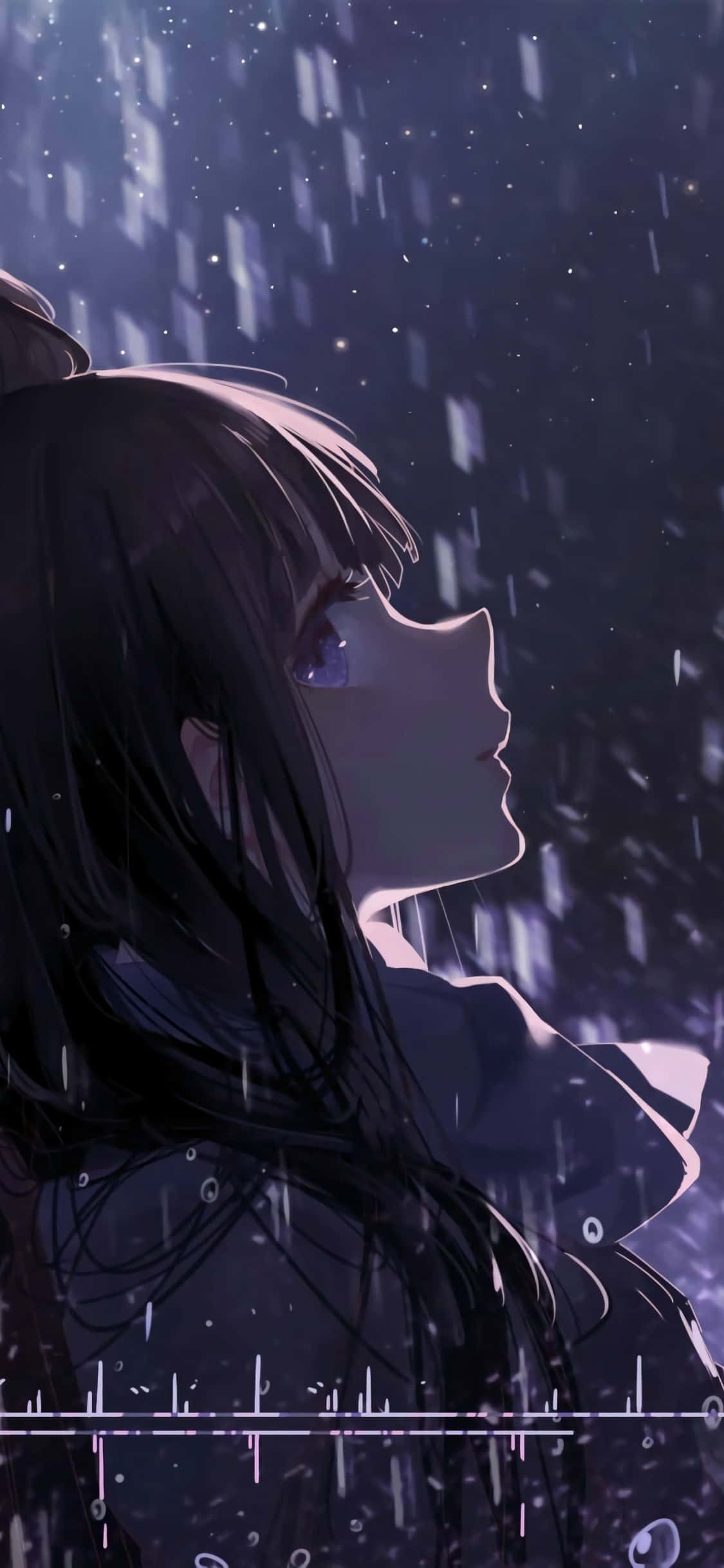Hüzünlü Anime Sanatı Duvar Kağıdı
