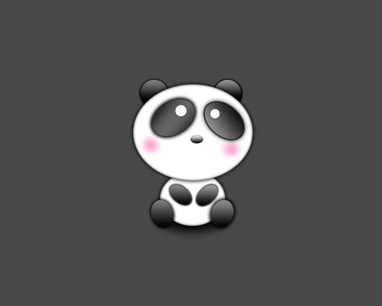 Huzurlu bir bambu ormanında oturan bir panda Duvar Kağıdı