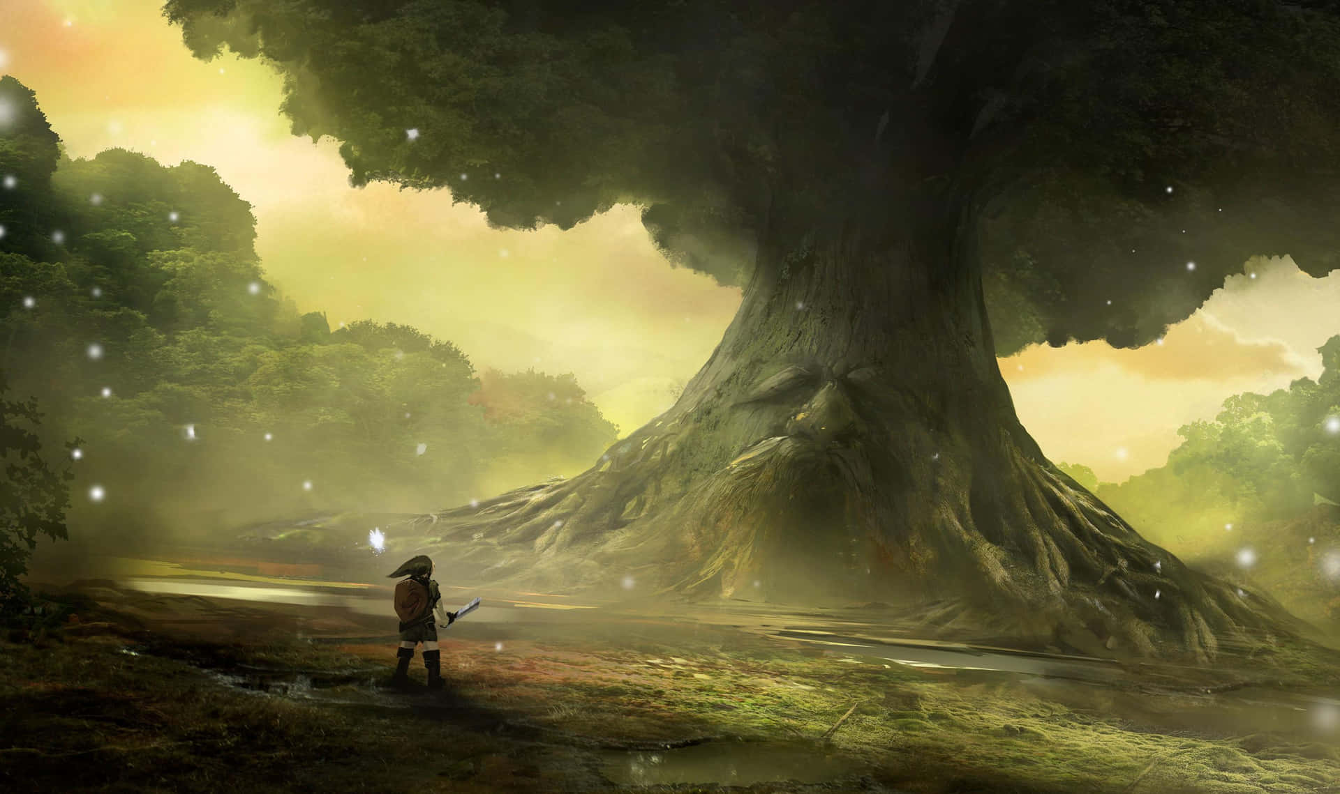 Hyrule dünyasını beğenilen Legend Of Zelda serisinde keşfedin. — Zelda efsanesi GIF Duvar Kağıdı