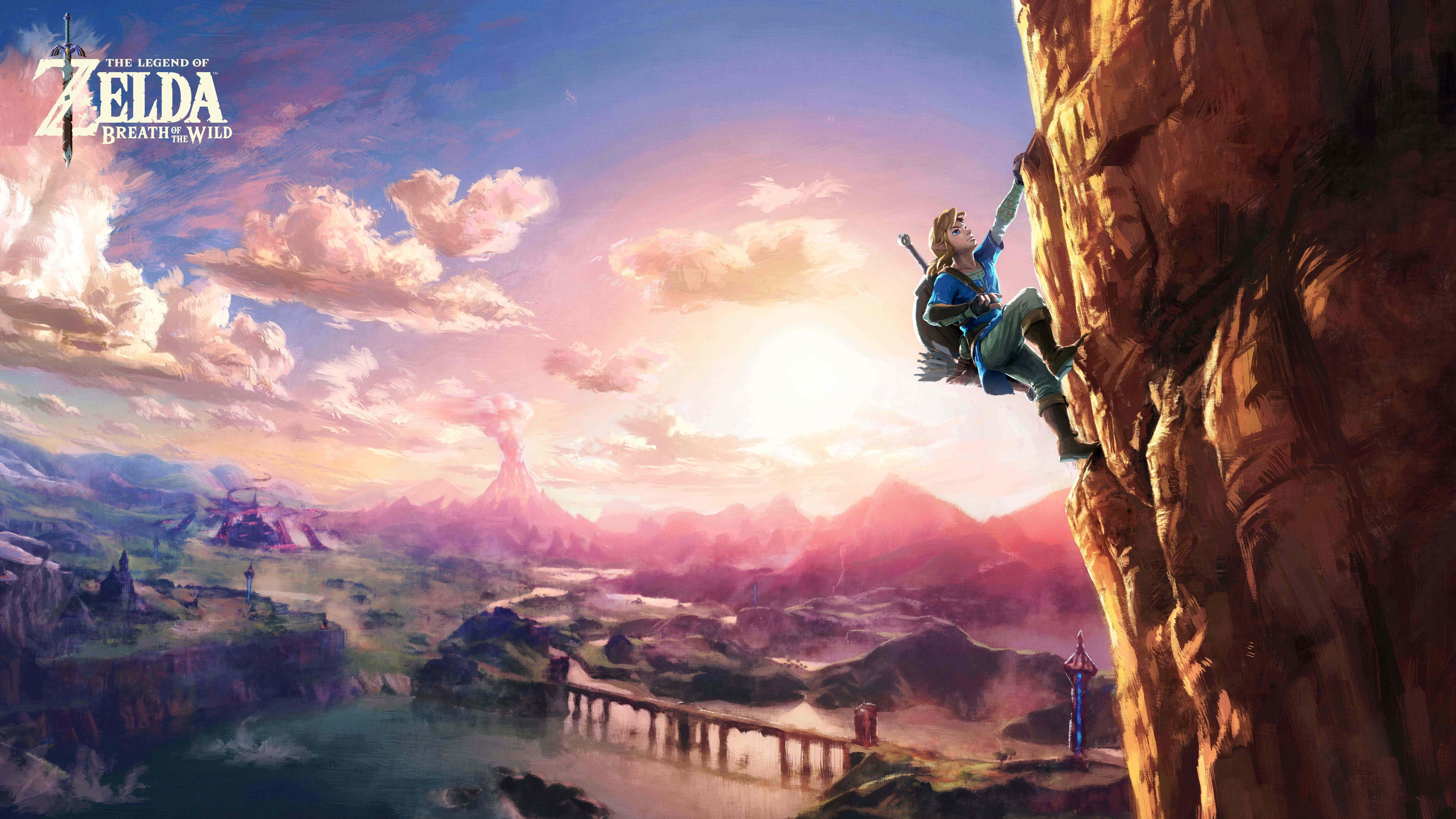 Hyrule dünyasını Legend Of Zelda'da keşfedin Duvar Kağıdı