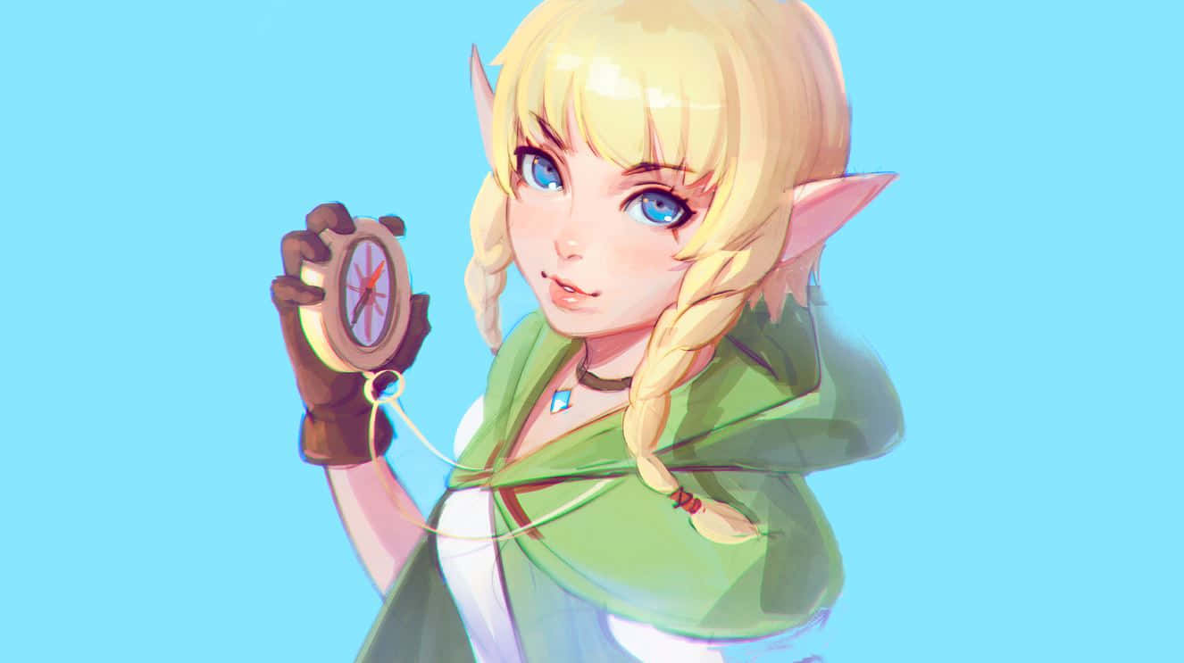 Hyrule'nin büyülü dünyasını The Legend of Zelda'da keşfedin Duvar Kağıdı
