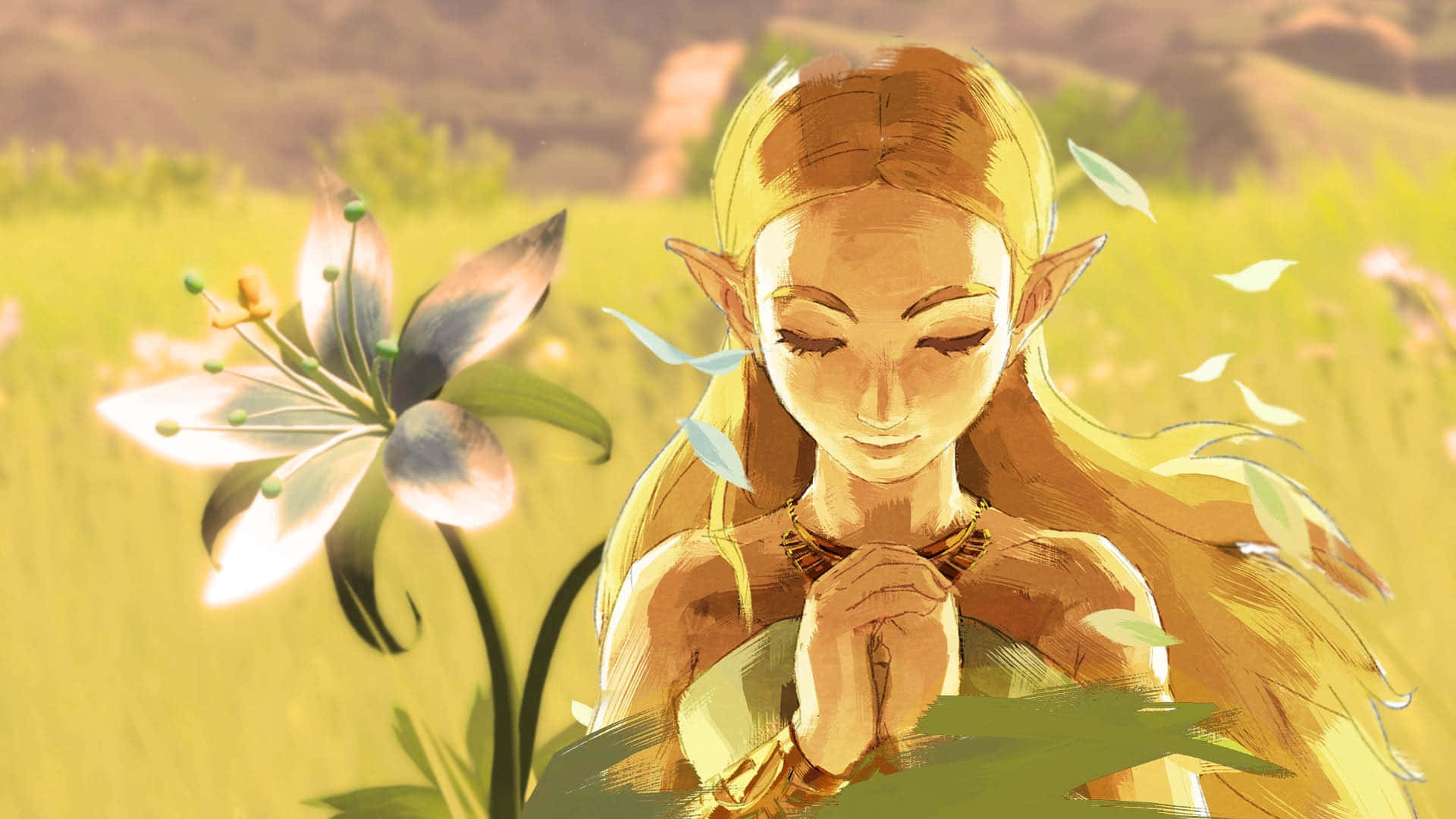 Hyrule'nin gizemli dünyasını The Legend of Zelda'da keşfedin Duvar Kağıdı