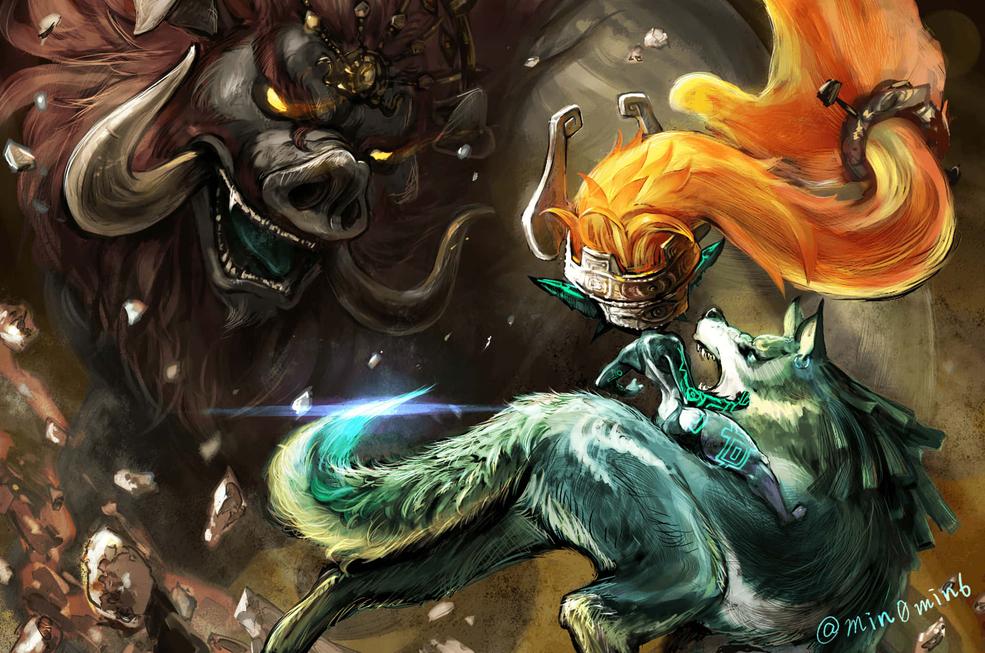 Hyrule'un Tehlikeli Topraklarını Keşfedin: The Legend of Zelda: Twilight Princess Duvar Kağıdı