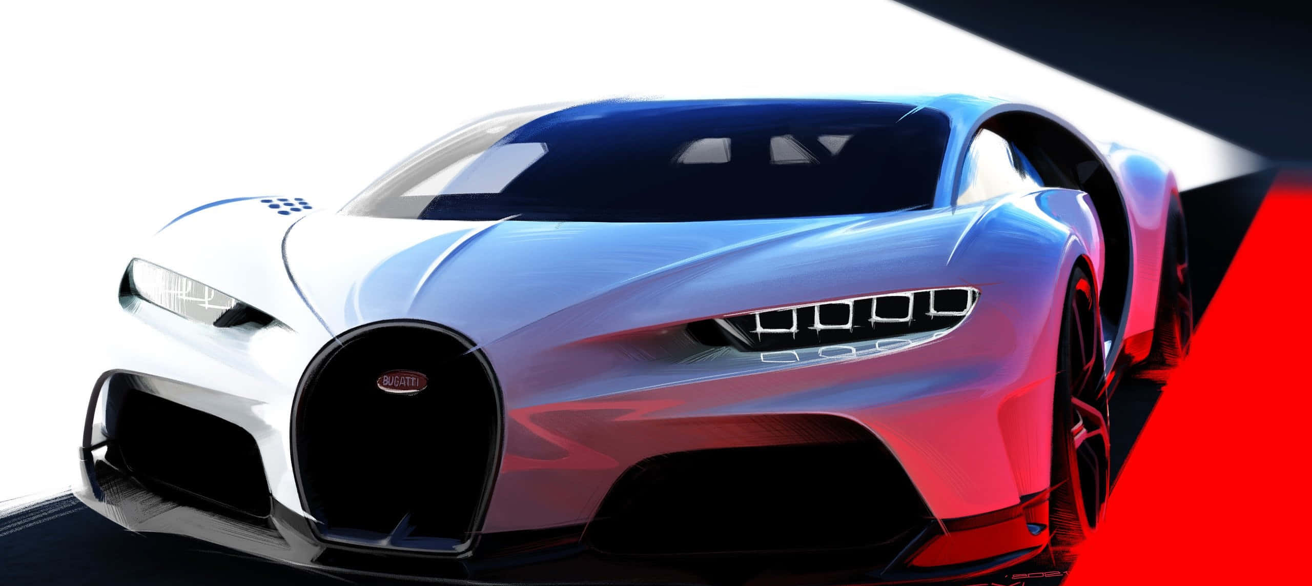 Hız ve Stil - Bugatti'nin Eşsiz ve İnce İşlenmiş Tasarımı Duvar Kağıdı