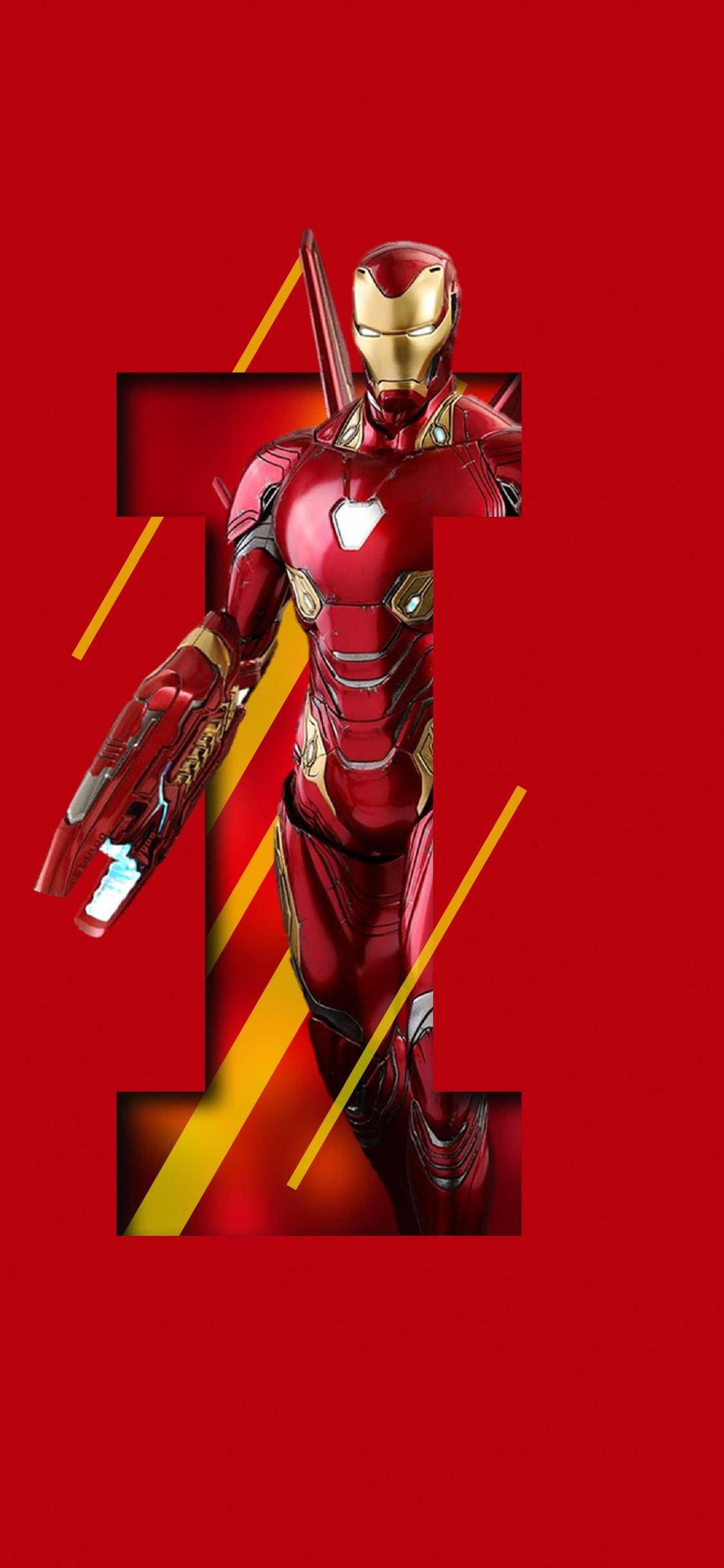 I Harfi Iron Man iPhone Duvar Kağıdı