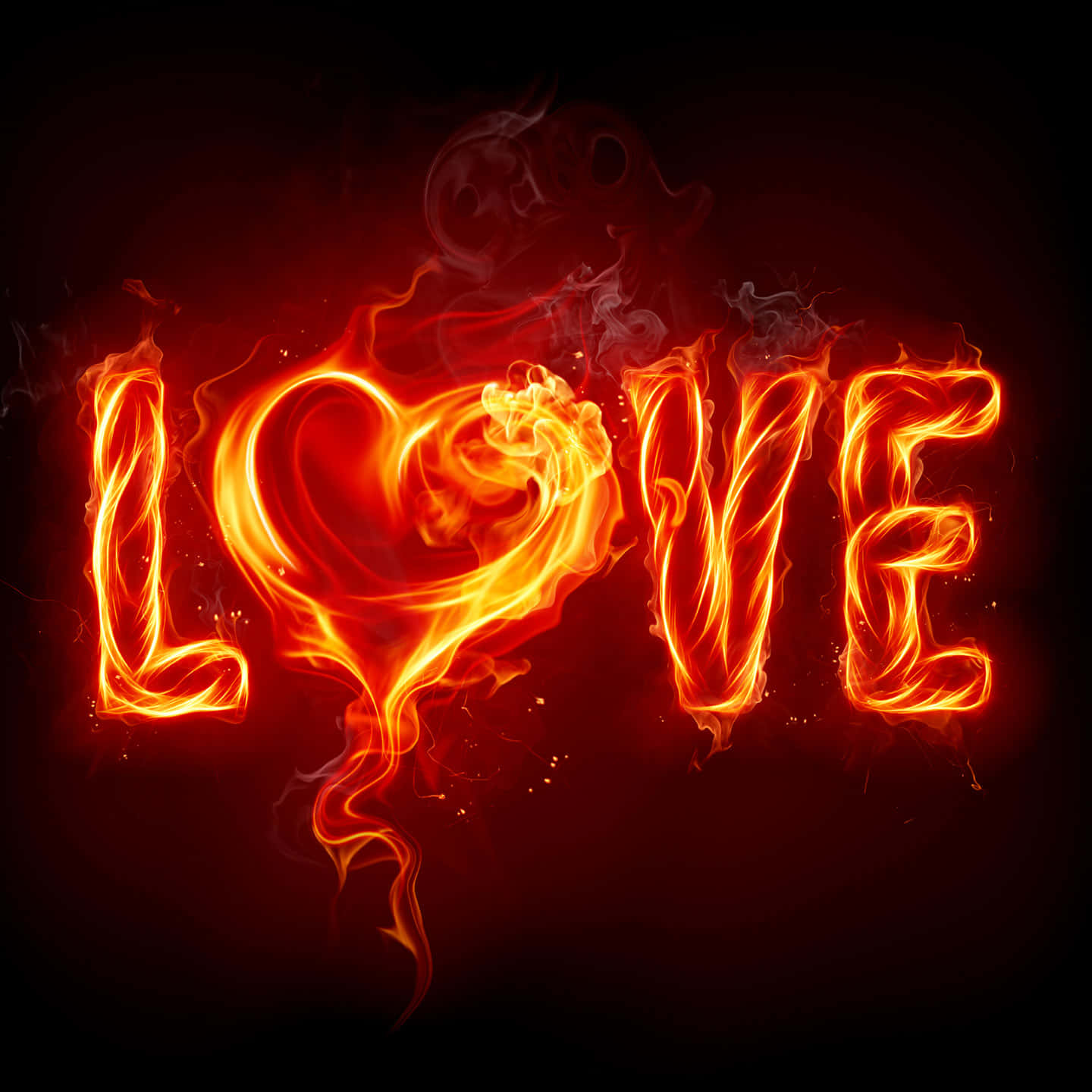 I Love PFP Alevli Duvar Kağıdı