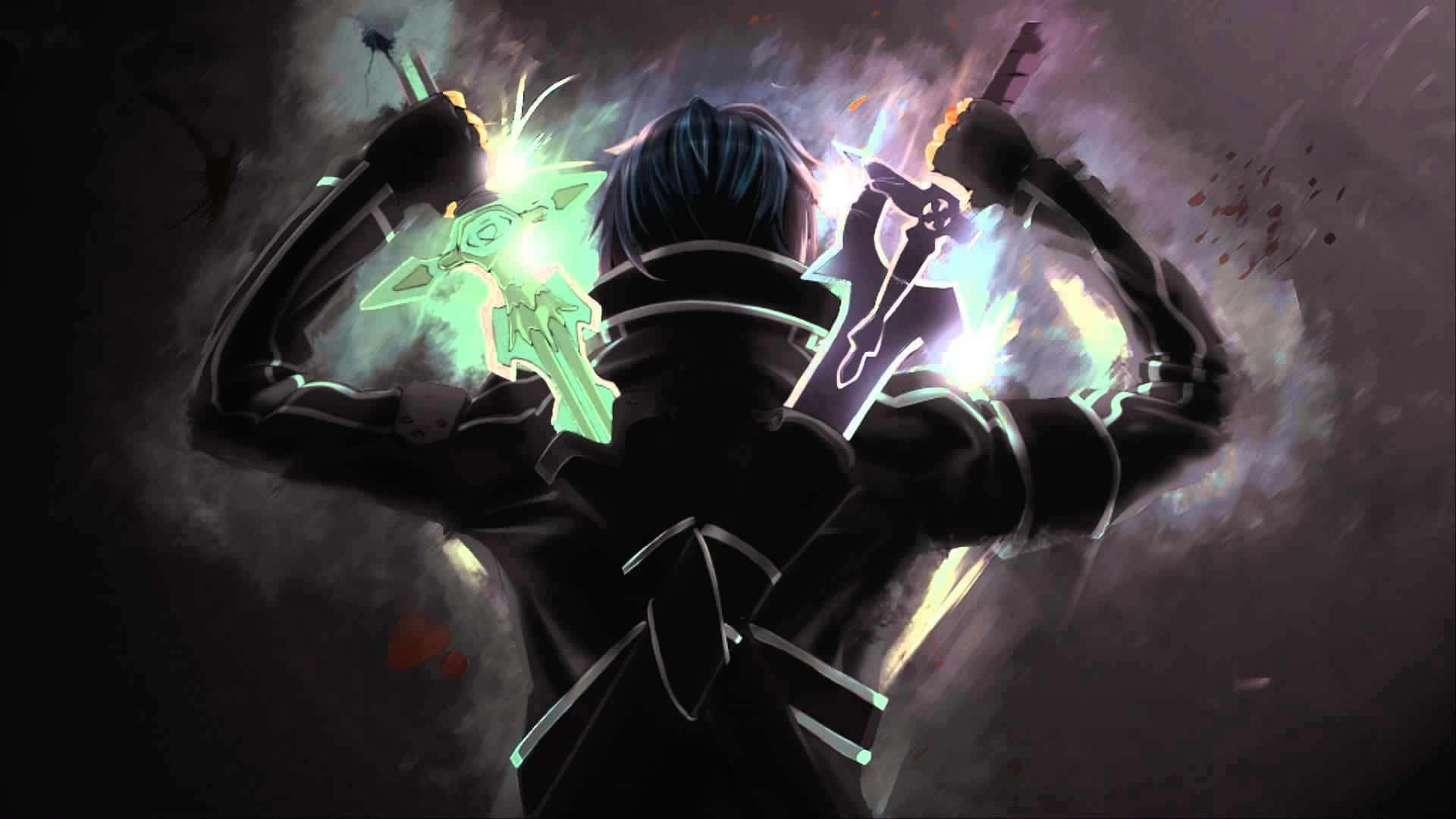 İki Anime Karakterinin Destansı Dövüşü Duvar Kağıdı