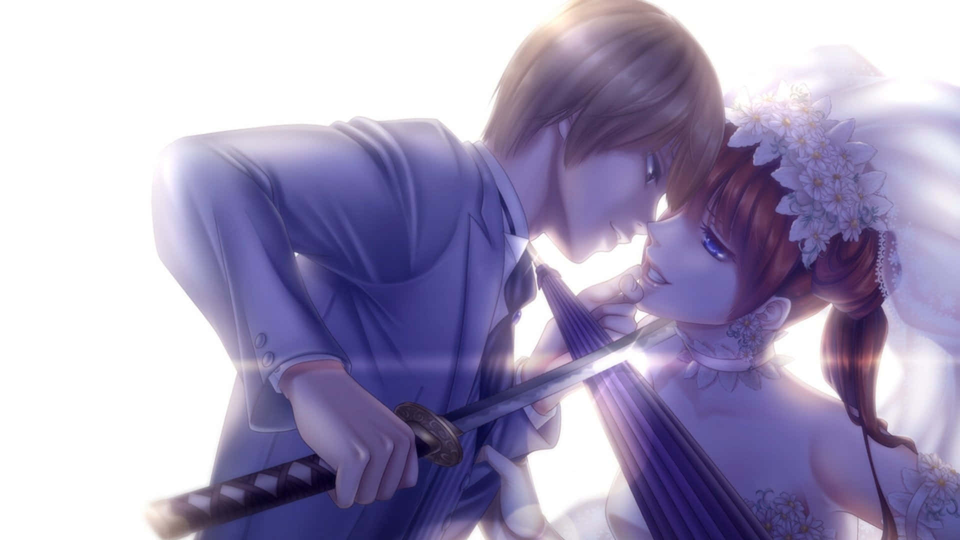 İki Efsanevi Figürün Epik Bir Anime Dövüşünde Karşı Karşıya Gelmesi Duvar Kağıdı