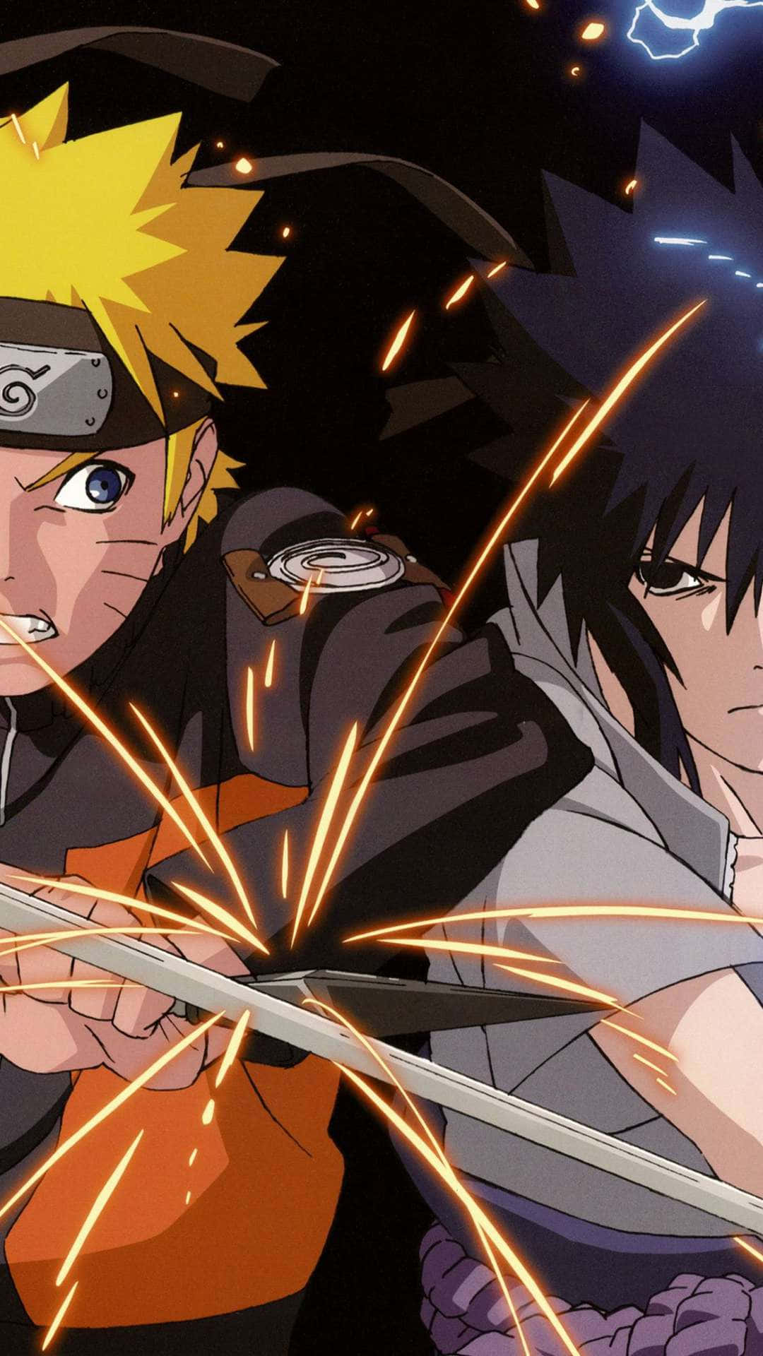 İki savaşçı heyecan verici bir anime savaşında dövüşmeye hazır Duvar Kağıdı