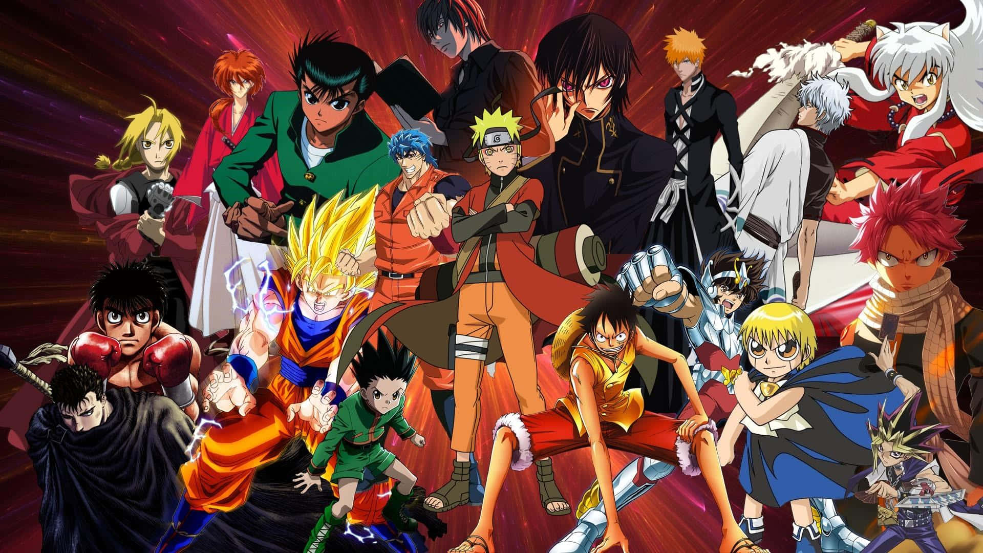 İki unutulmaz anime karakteri arkadaşlıklarının tadını çıkarıyor Duvar Kağıdı