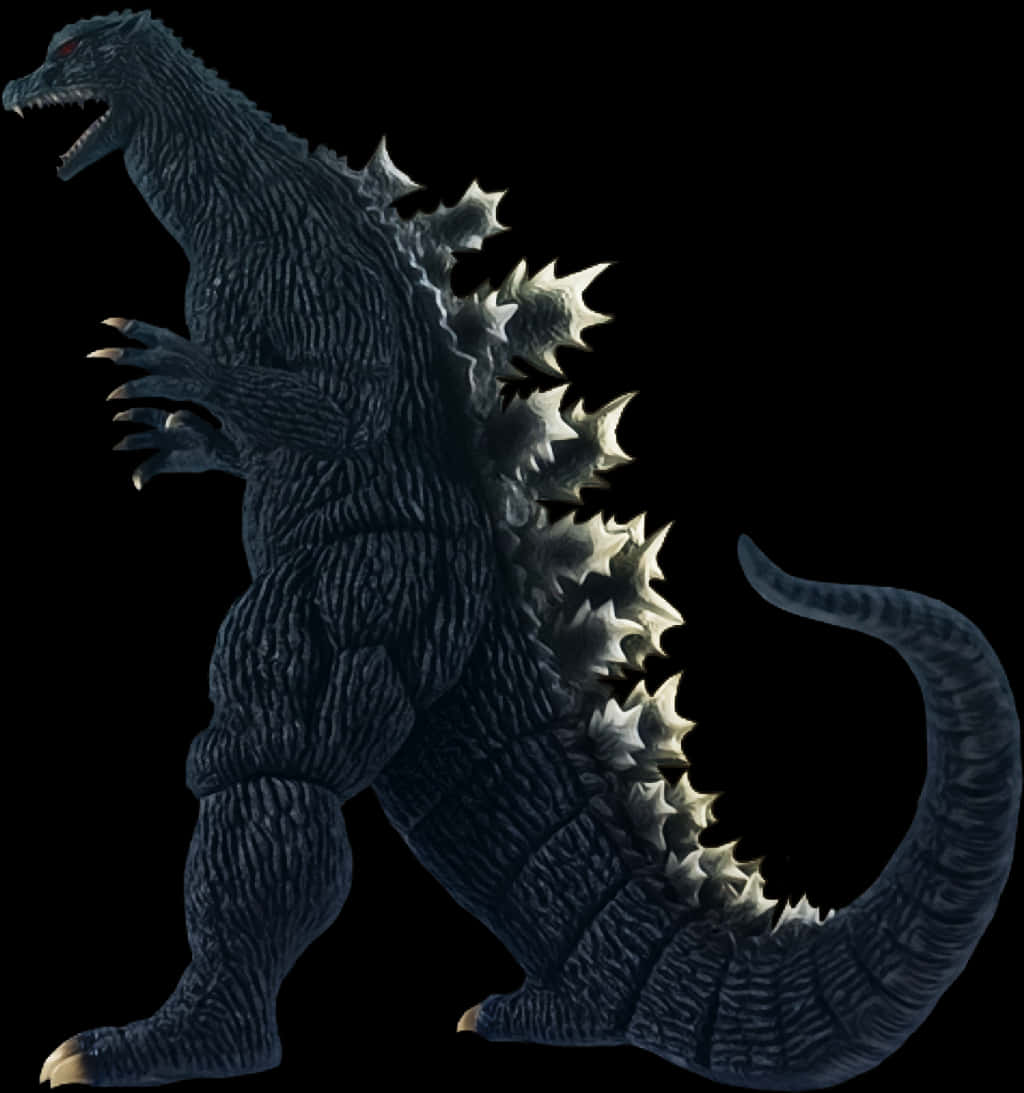 İkonik Godzilla Figürü Silüeti Duvar Kağıdı