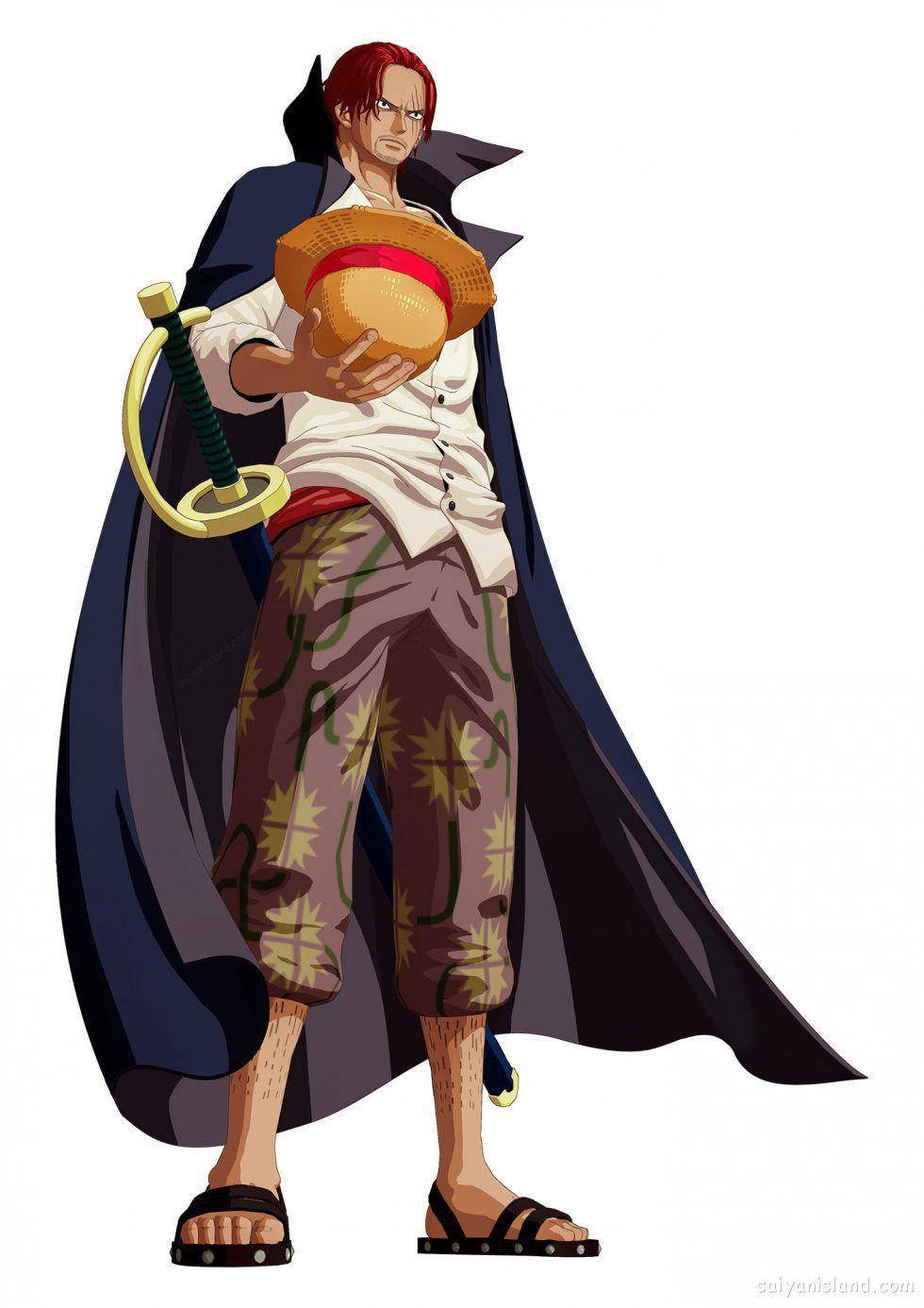 İkonik Hasır Şapka Shanks One Piece Duvar Kağıdı