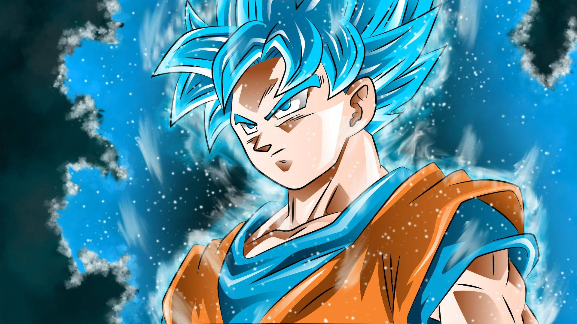 İkonik Son Goku ikonik bir pozda Duvar Kağıdı