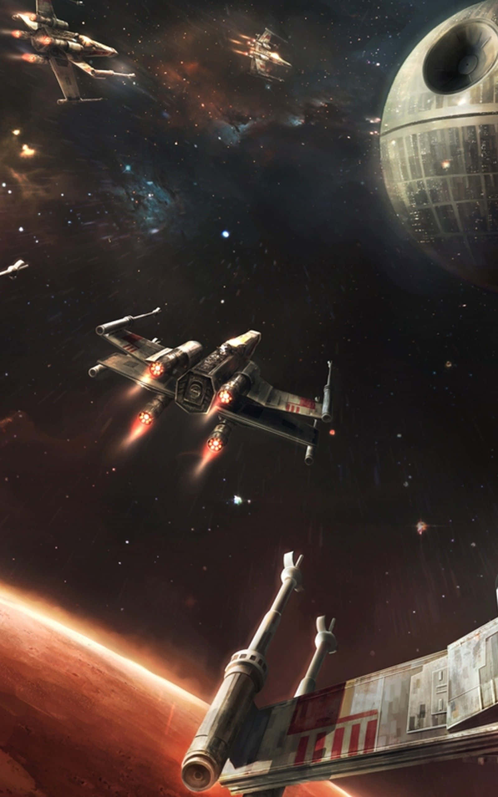 İkonik X-wing Fighter ile Sahneye Hakim Olun Duvar Kağıdı
