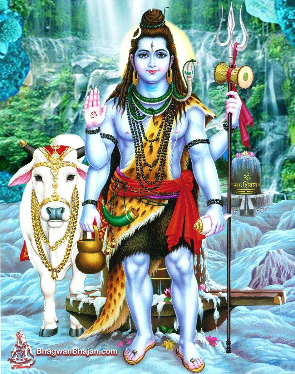 İlahi Shiv Shankar Görkemli Şelaleler HD Duvar Kağıdı