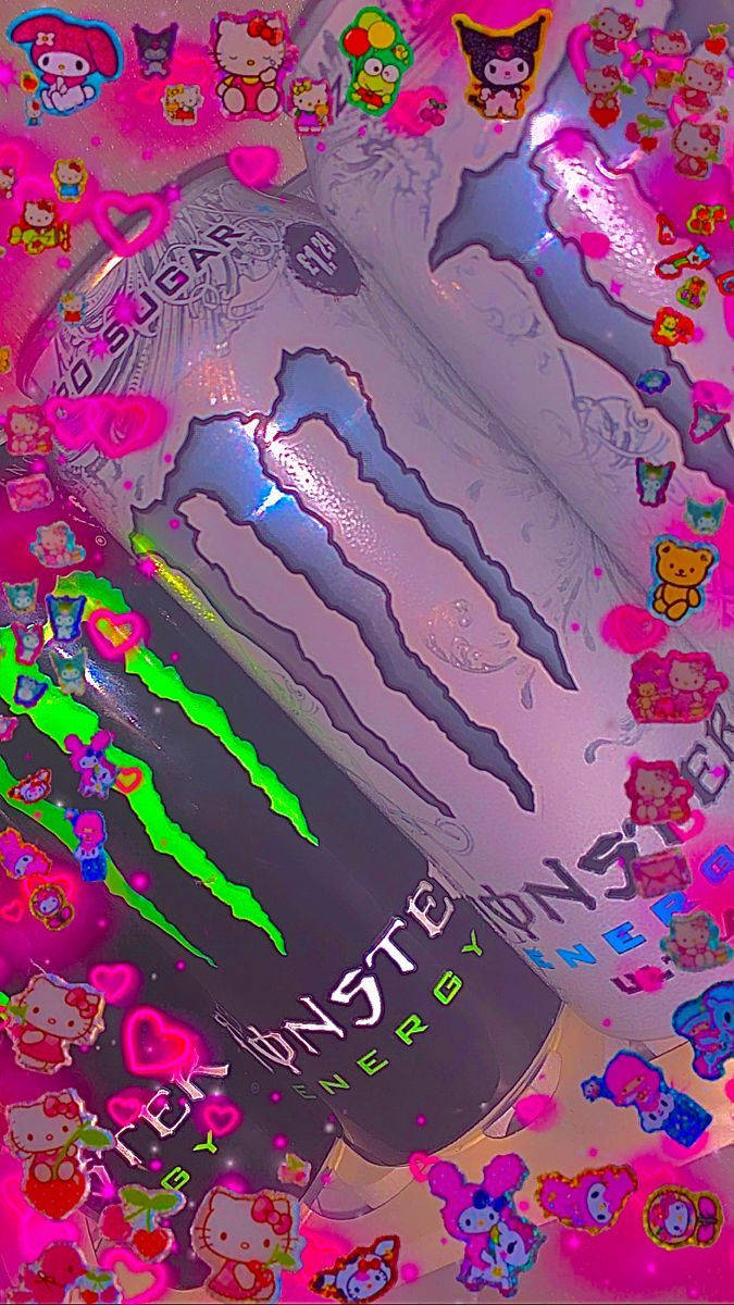 İndie Kid Estetiği Monster Enerji İçeceği Duvar Kağıdı