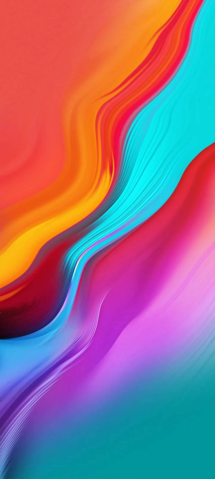 Infinix Smart 4 Soyut Renkli Kıvrımlar Duvar Kağıdı