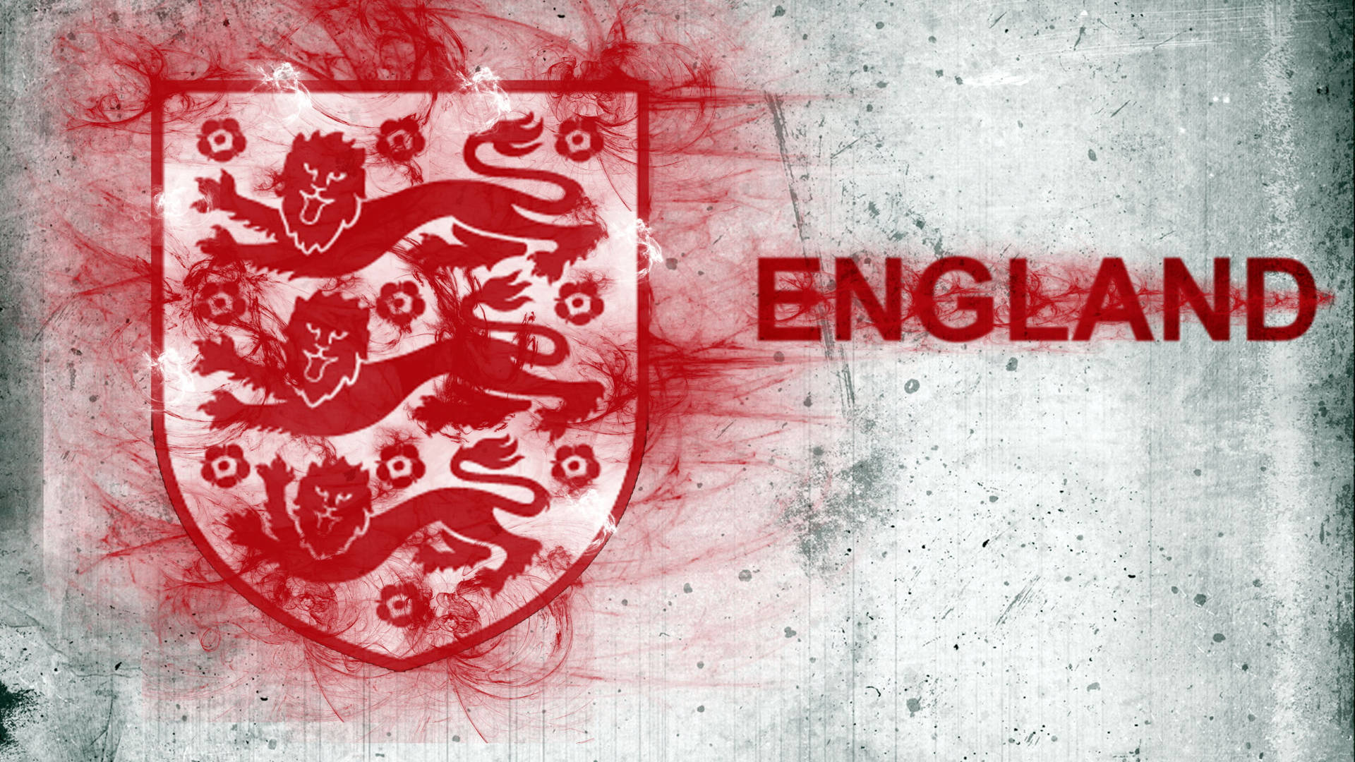 İngiltere Futbol Duvar Graffiti Arması Duvar Kağıdı