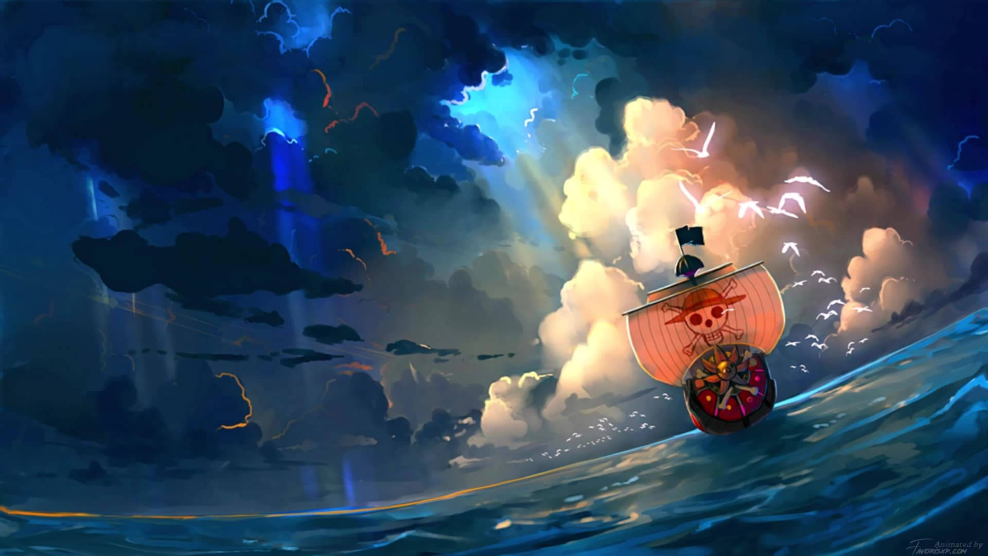 Interaktif One Piece Sanat Eseri Duvar Kağıdı