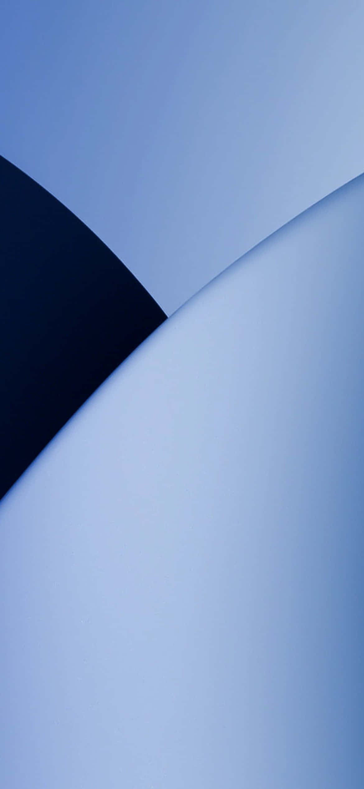 iOS 13 Açık Mavi Daireler Arka Planı Duvar Kağıdı