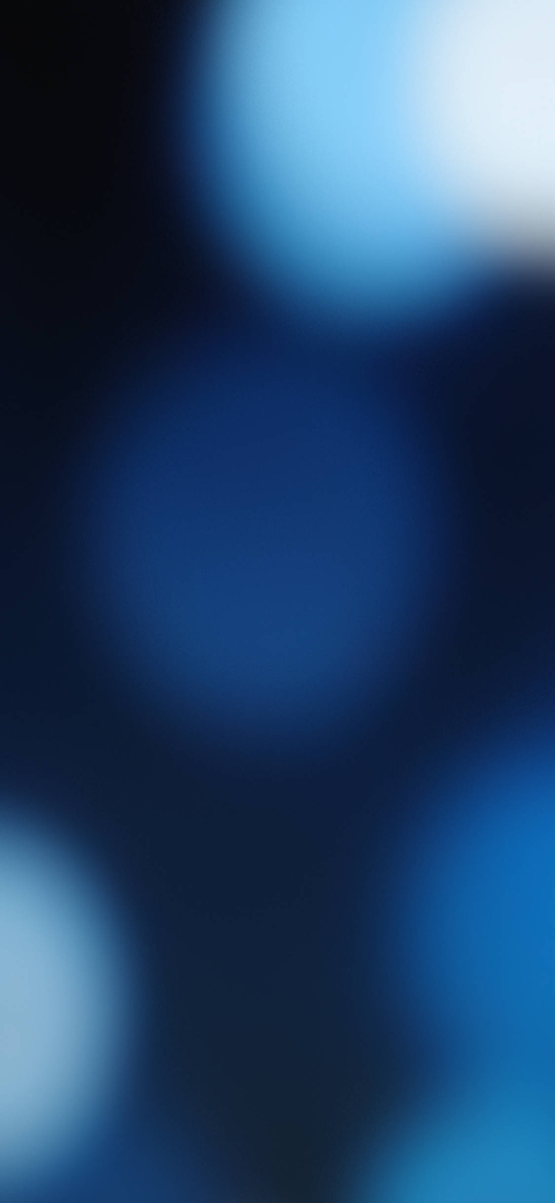 iOS 13 Mavi Küre Işıkları Duvar Kağıdı