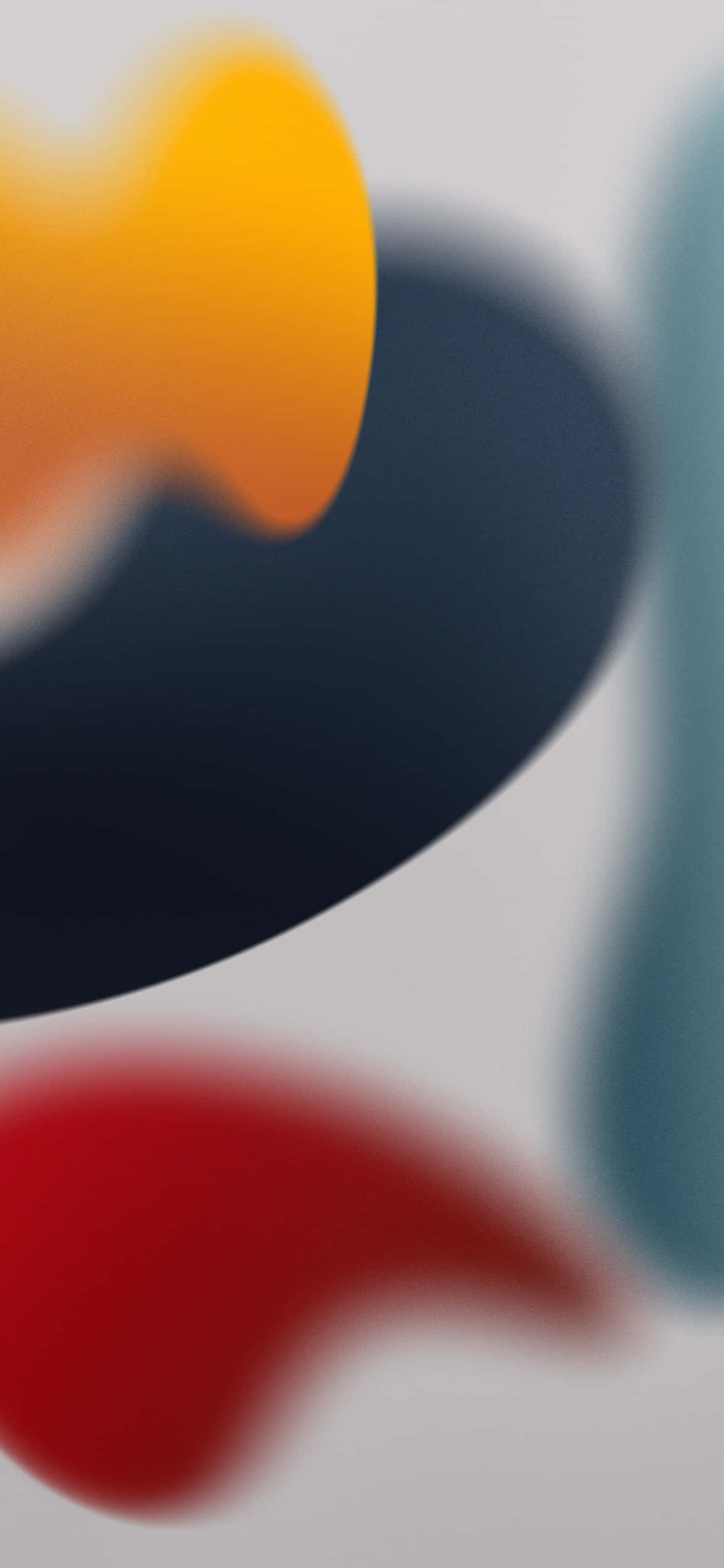 iOS 13 Sarı ve Kırmızı Estetik Arka Plan Duvar Kağıdı