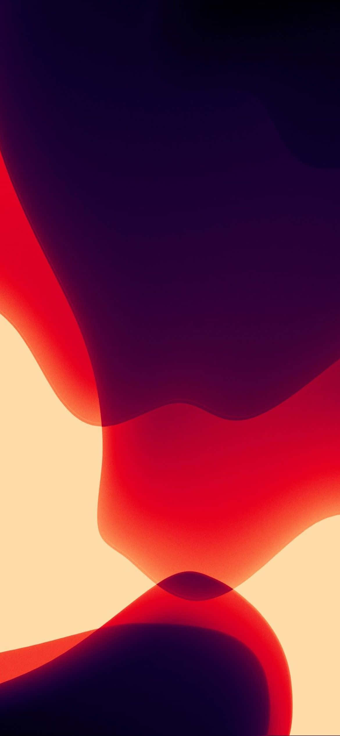 iOS 13 Turuncu Mor Arka Plan Duvar Kağıdı