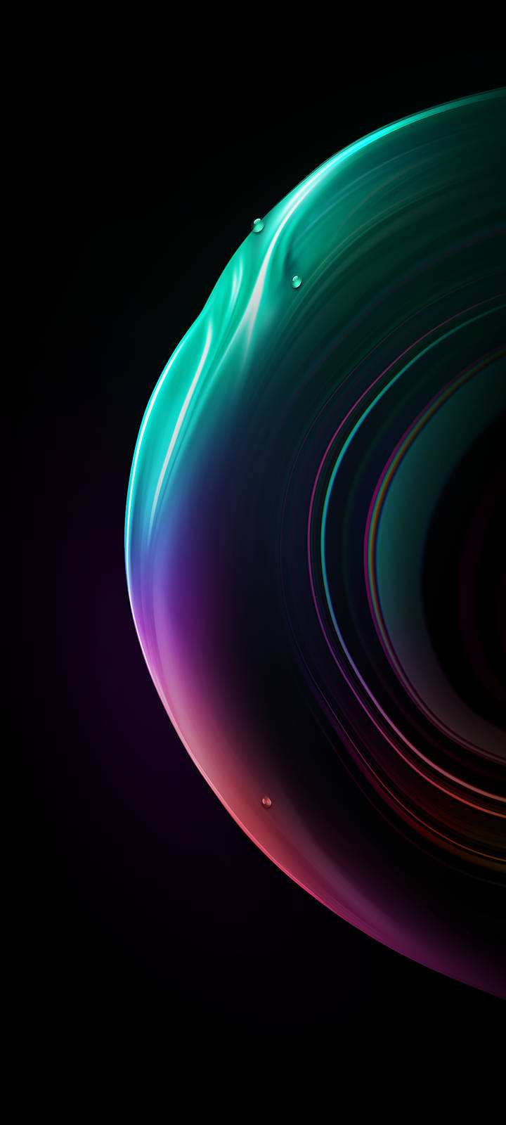iOS 15 Neon Küre Duvar Kağıdı