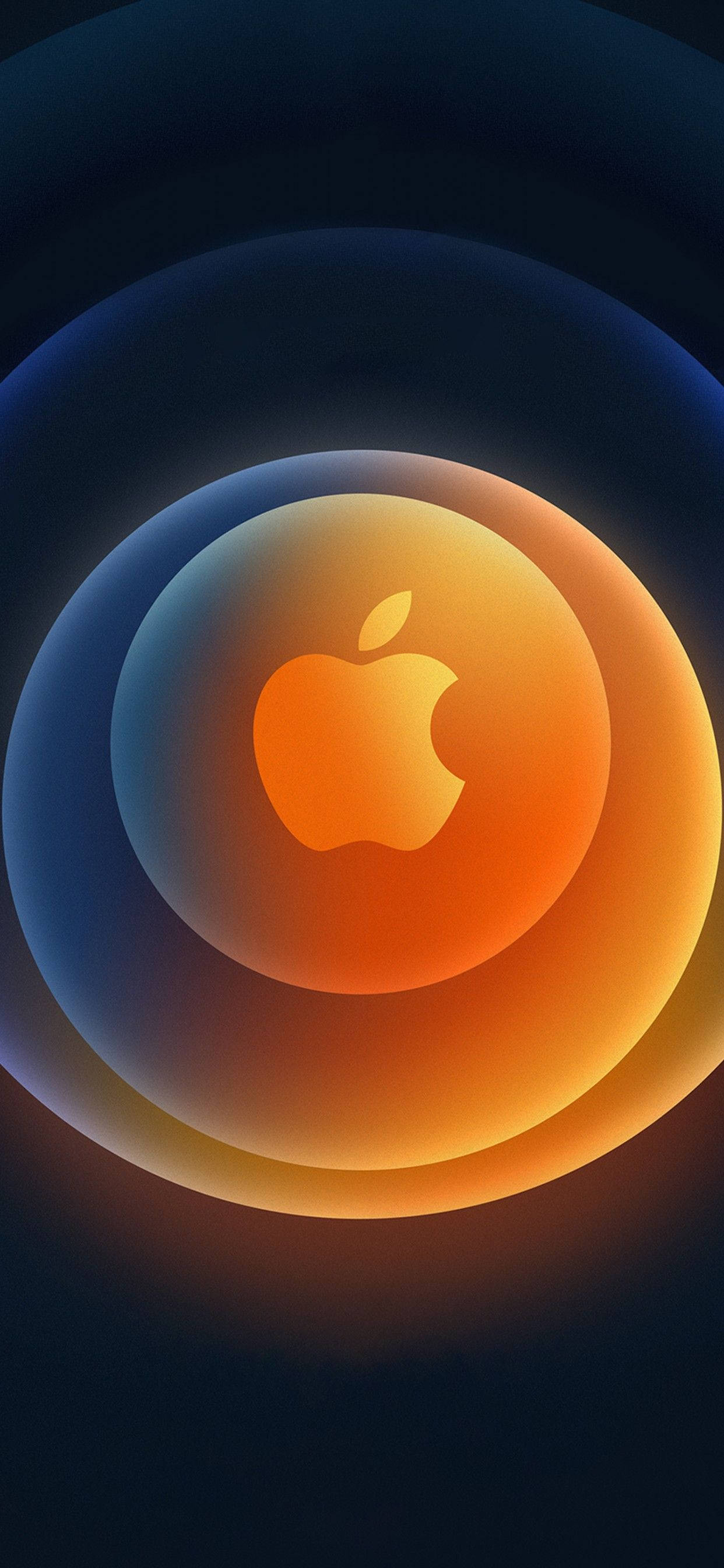 iPhone 12 Pro Max Altın Logo Duvar Kağıdı