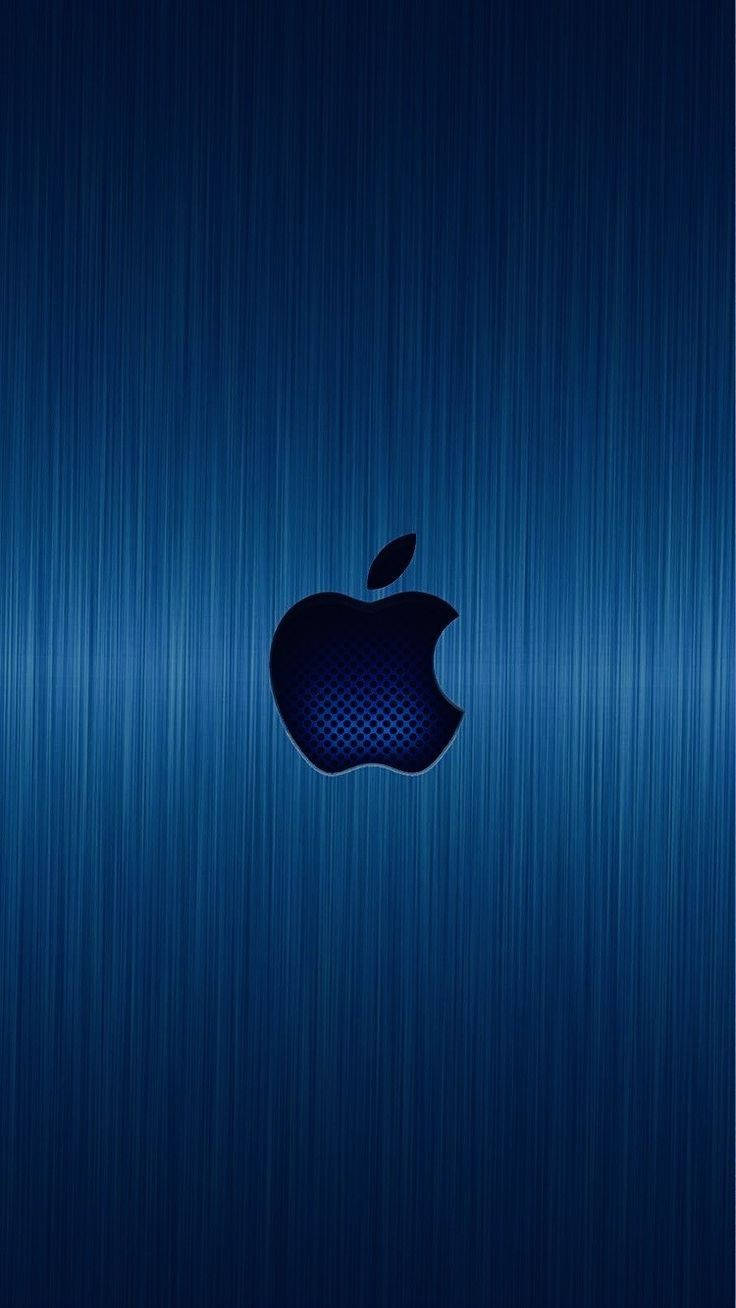 iPhone Apple Mavi Metalik Duvar Kağıdı