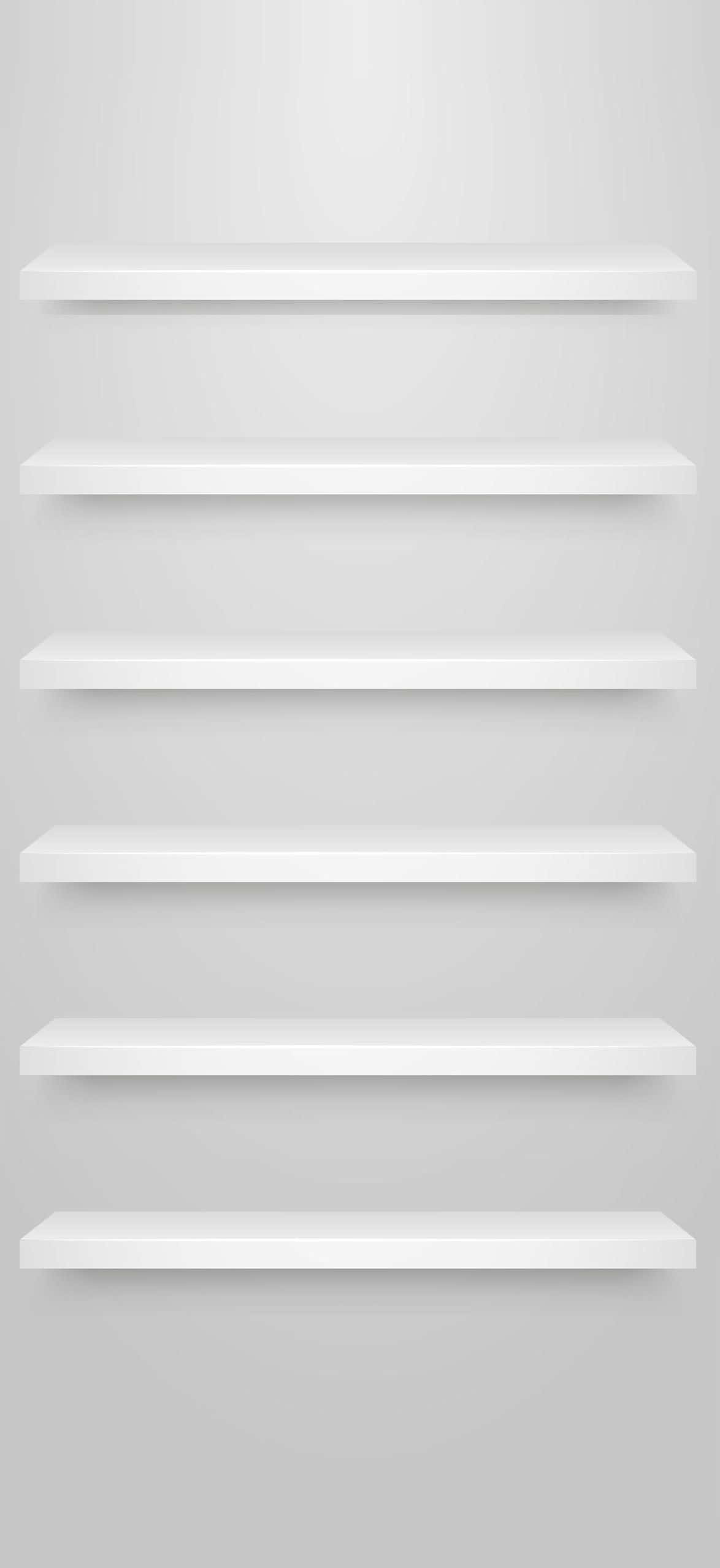 iPhone Beyaz Raflar Duvar Kağıdı