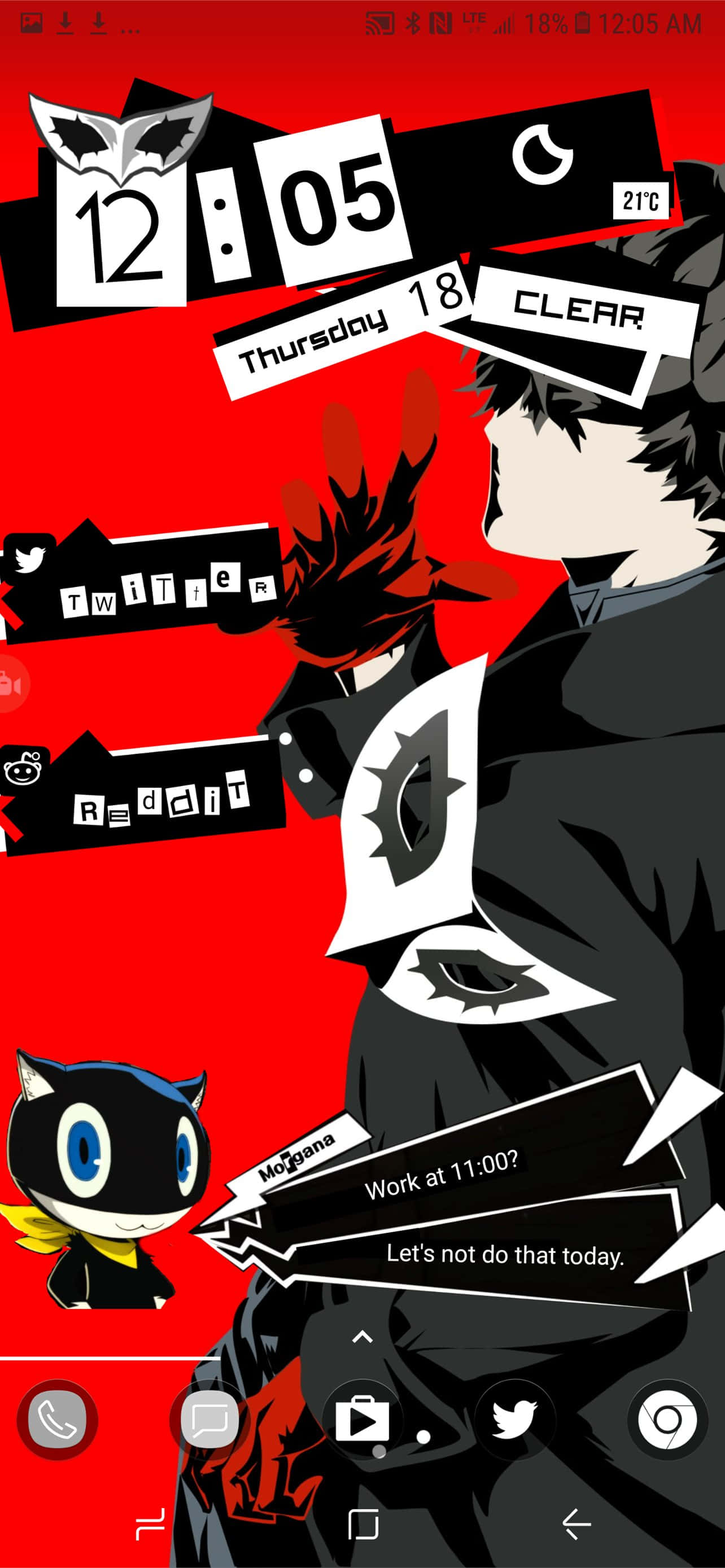 iPhone Duvar Kağıdı Olarak Persona 5 Oyun Sanatı Duvar Kağıdı