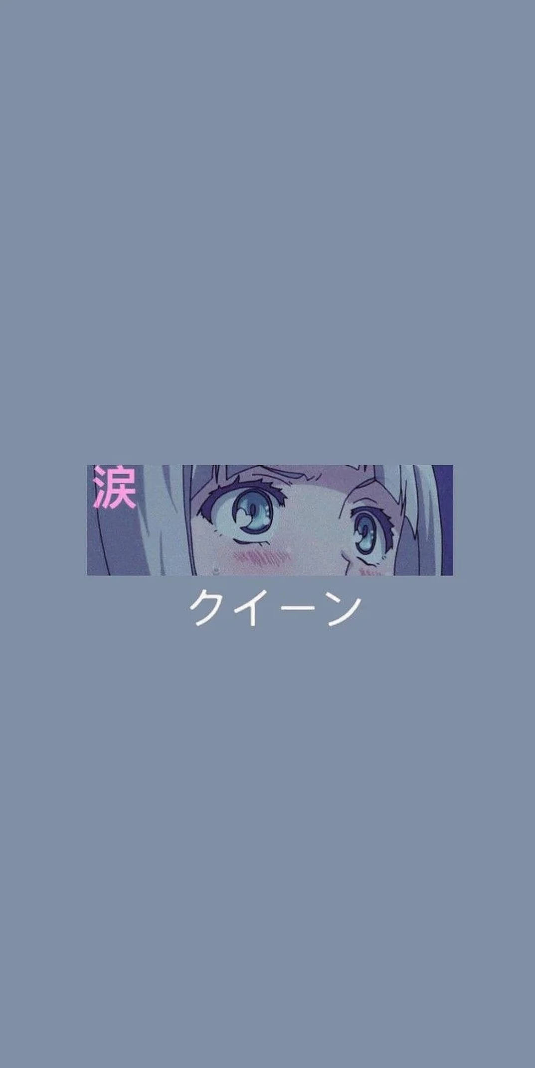 iPhone Estetik Anime Kız Gözleri Duvar Kağıdı