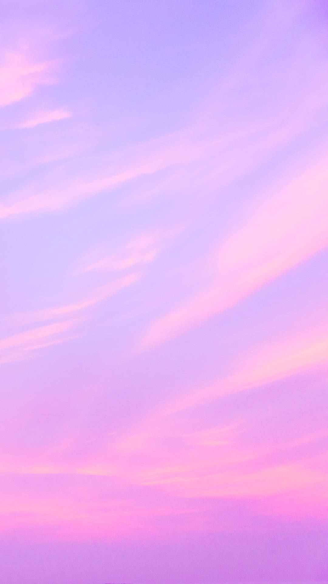 iPhone Pembe Estetik İnce Bulutlar Duvar Kağıdı