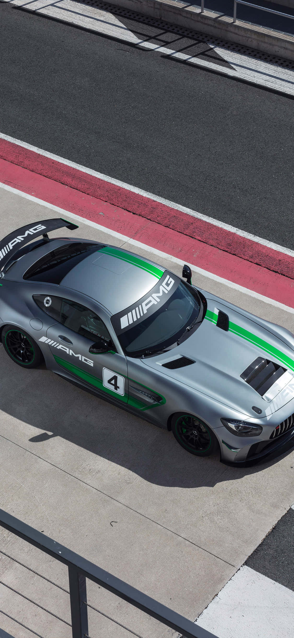 iPhone X Amg Gt-r Arka Planı ve Mercedes-AMG GT4 Duvar Kağıdı