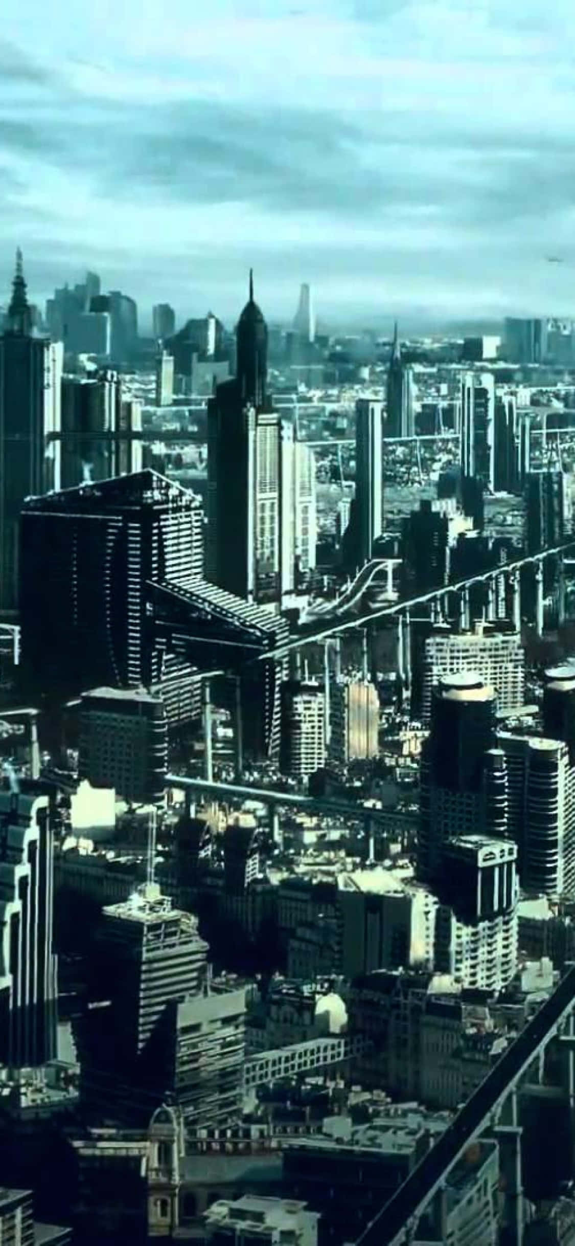 iPhone X Civilization Beyond Earth Arka Planı Karanlık Binalar Duvar Kağıdı