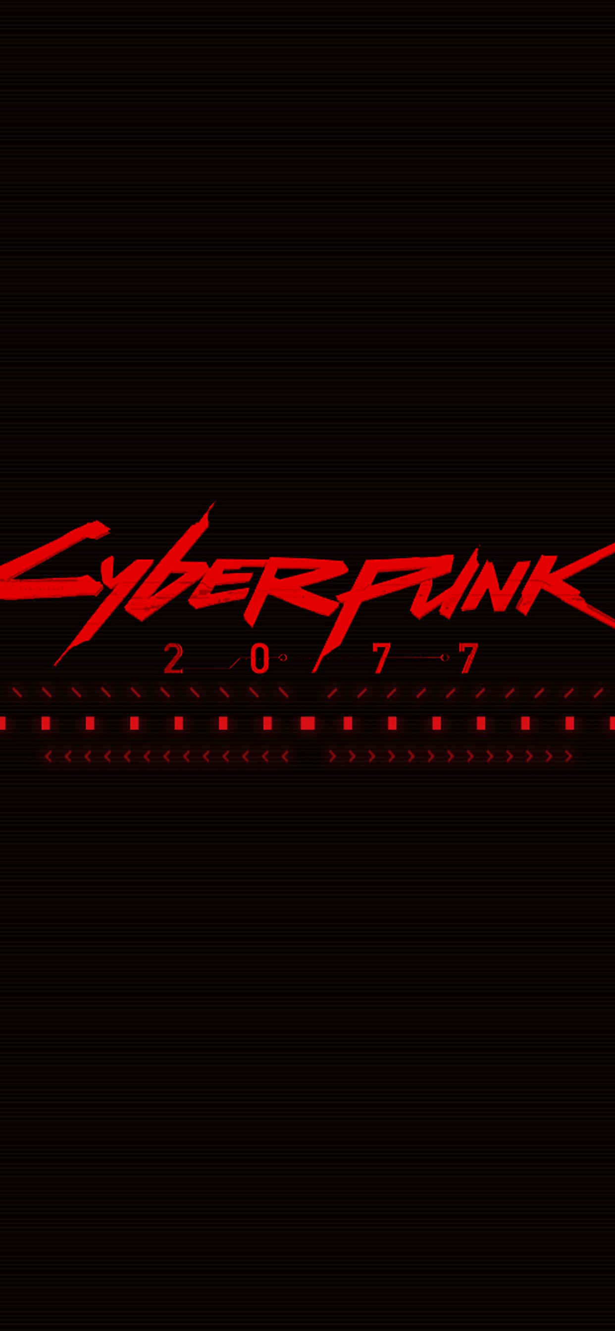 iPhone X Cyberpunk 2077 Arka Planı Kırmızı Poster Duvar Kağıdı