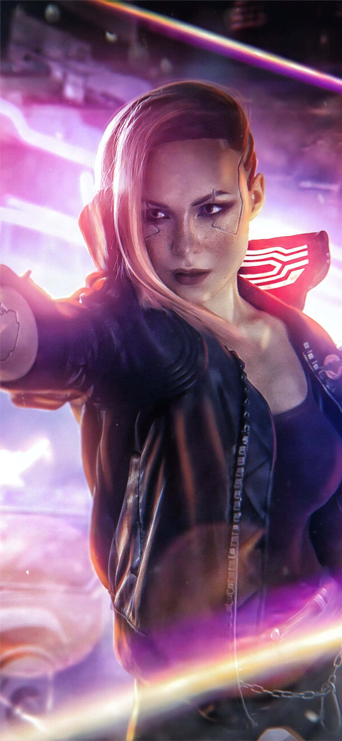 iPhone X Cyberpunk 2077 Duvar Kağıdı Paralı Asker Valerie Duvar Kağıdı