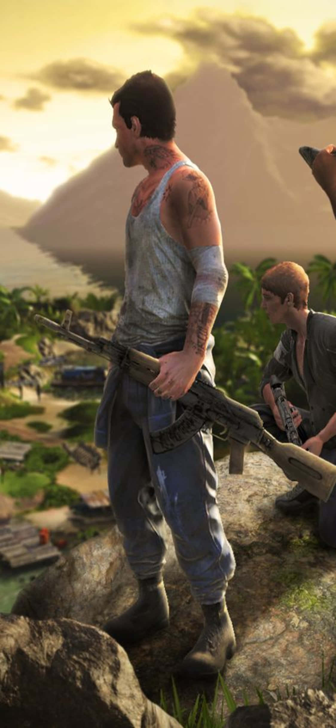 iPhone X Far Cry 3 Dağınık Karakter Arka Planı Duvar Kağıdı