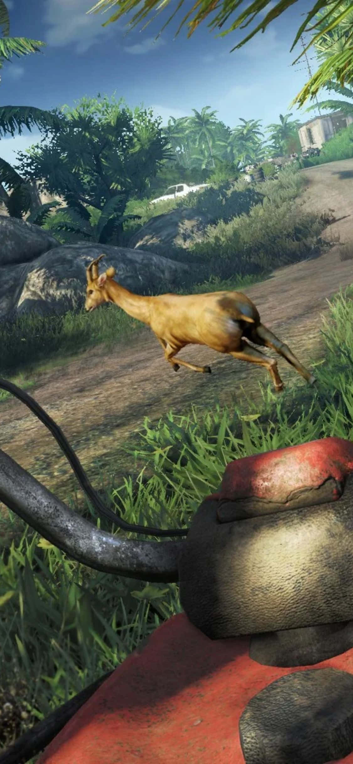 iPhone X Far Cry 3 Geyik Koşusu Arka Planı Duvar Kağıdı