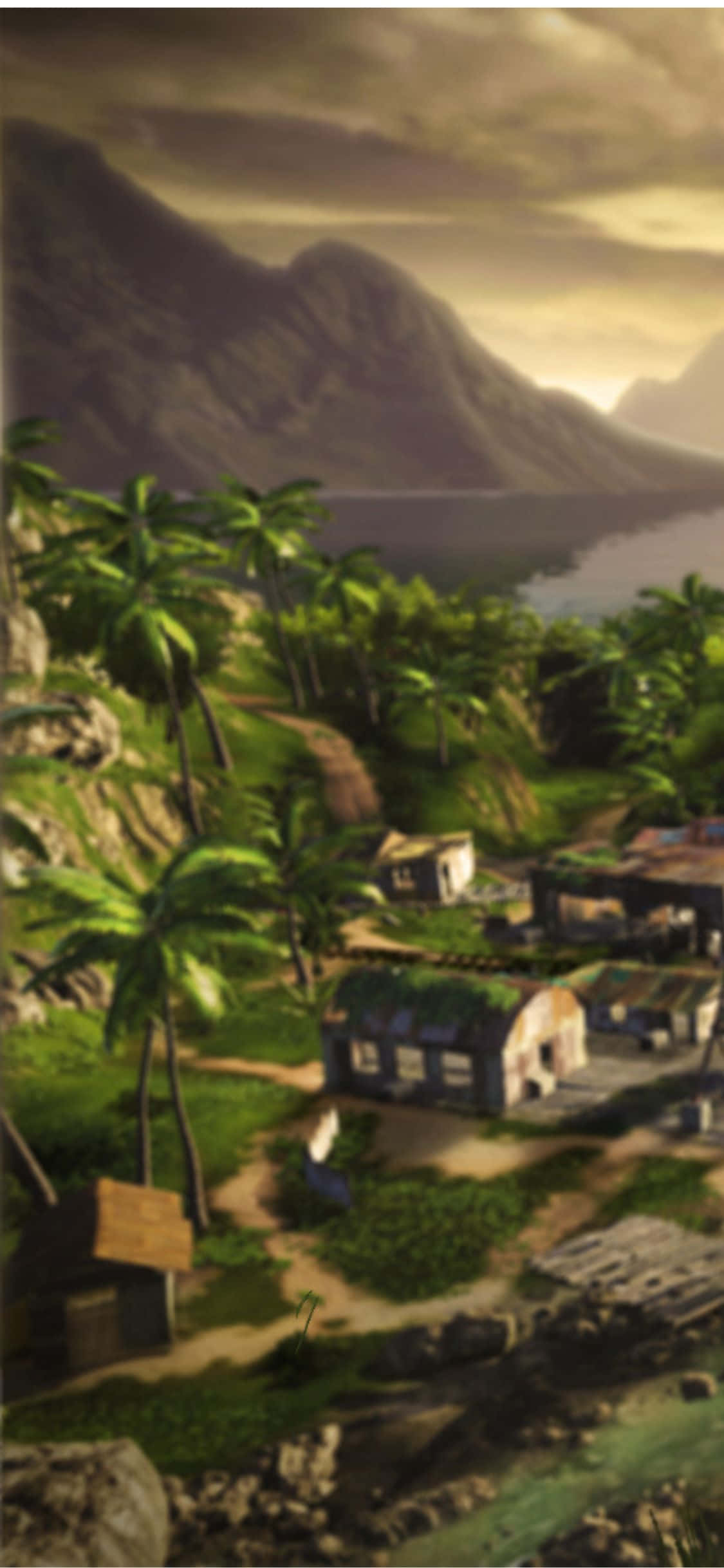 iPhone X Far Cry 3 Köy Arka Planı Duvar Kağıdı