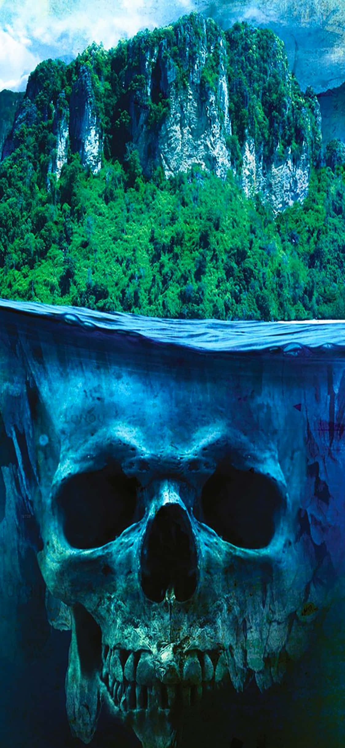 iPhone X Far Cry 3 Rook Adaları Kafatası Arka Planı Duvar Kağıdı