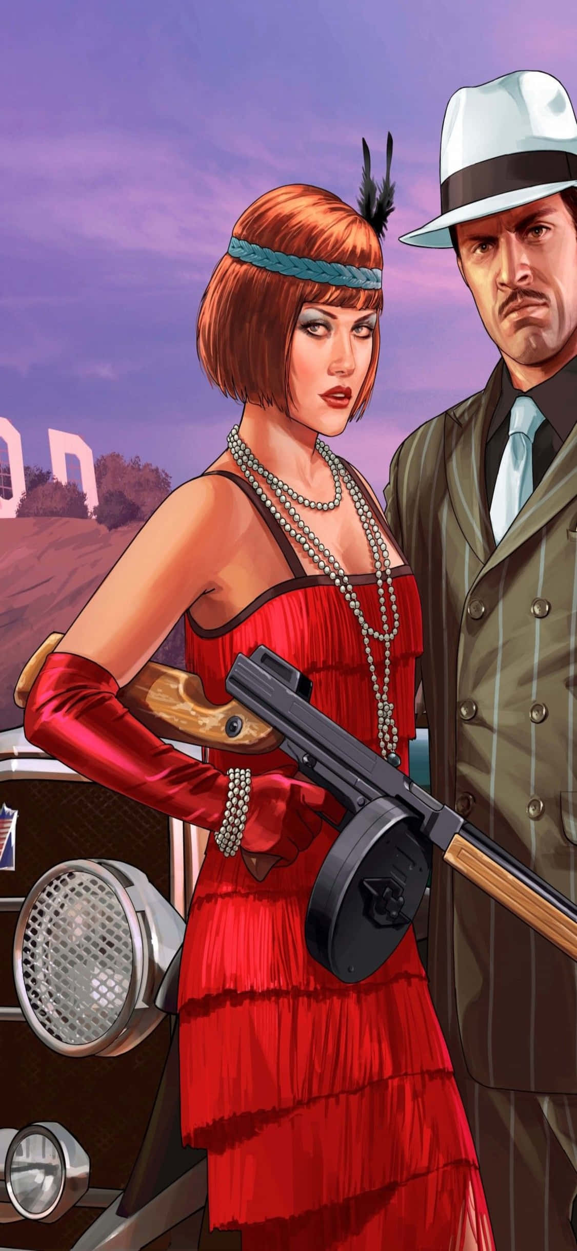 iPhone X Grand Theft Auto V Arkaplanı Sevgililer Günü Etkinliği Duvar Kağıdı