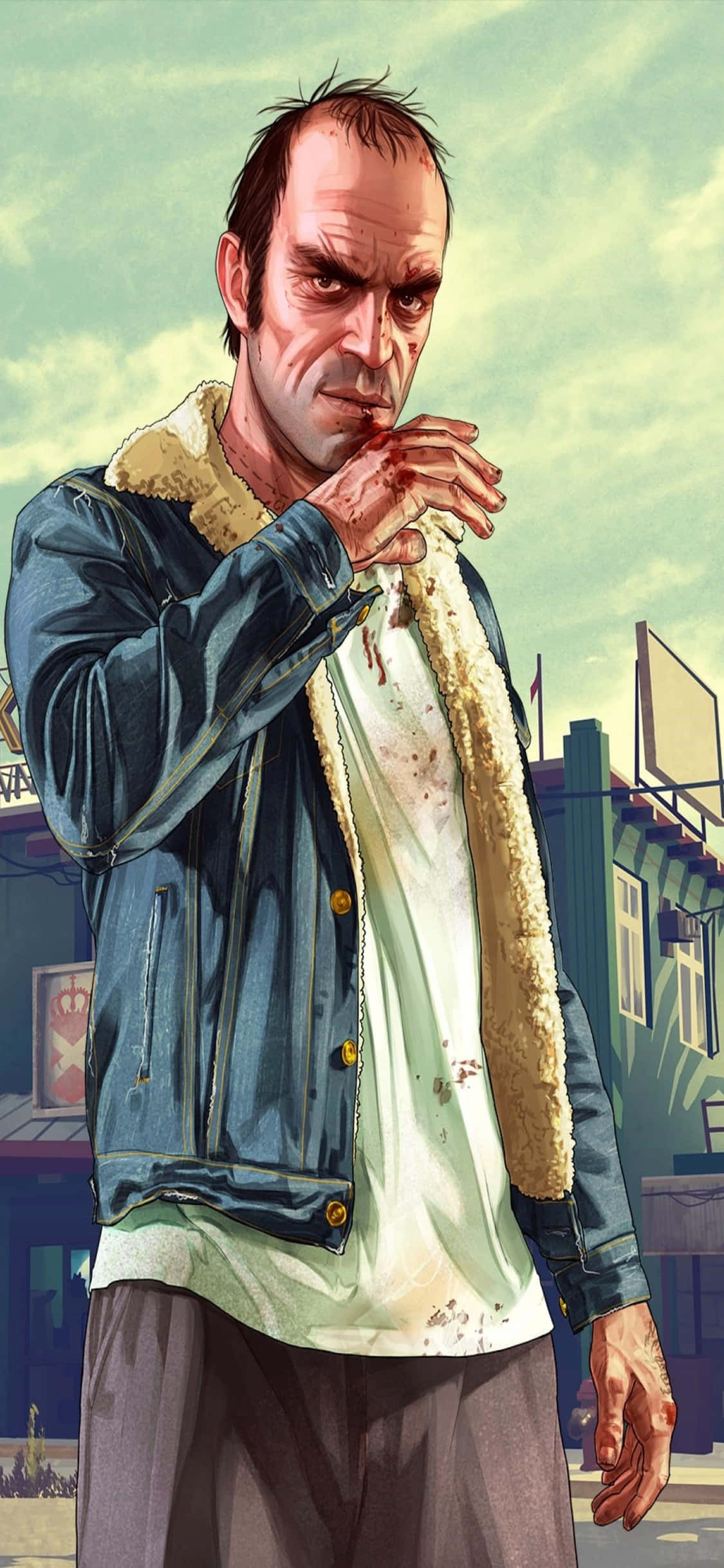 iPhone X Grand Theft Auto V Arka Plan Kotlu Trevor Duvar Kağıdı