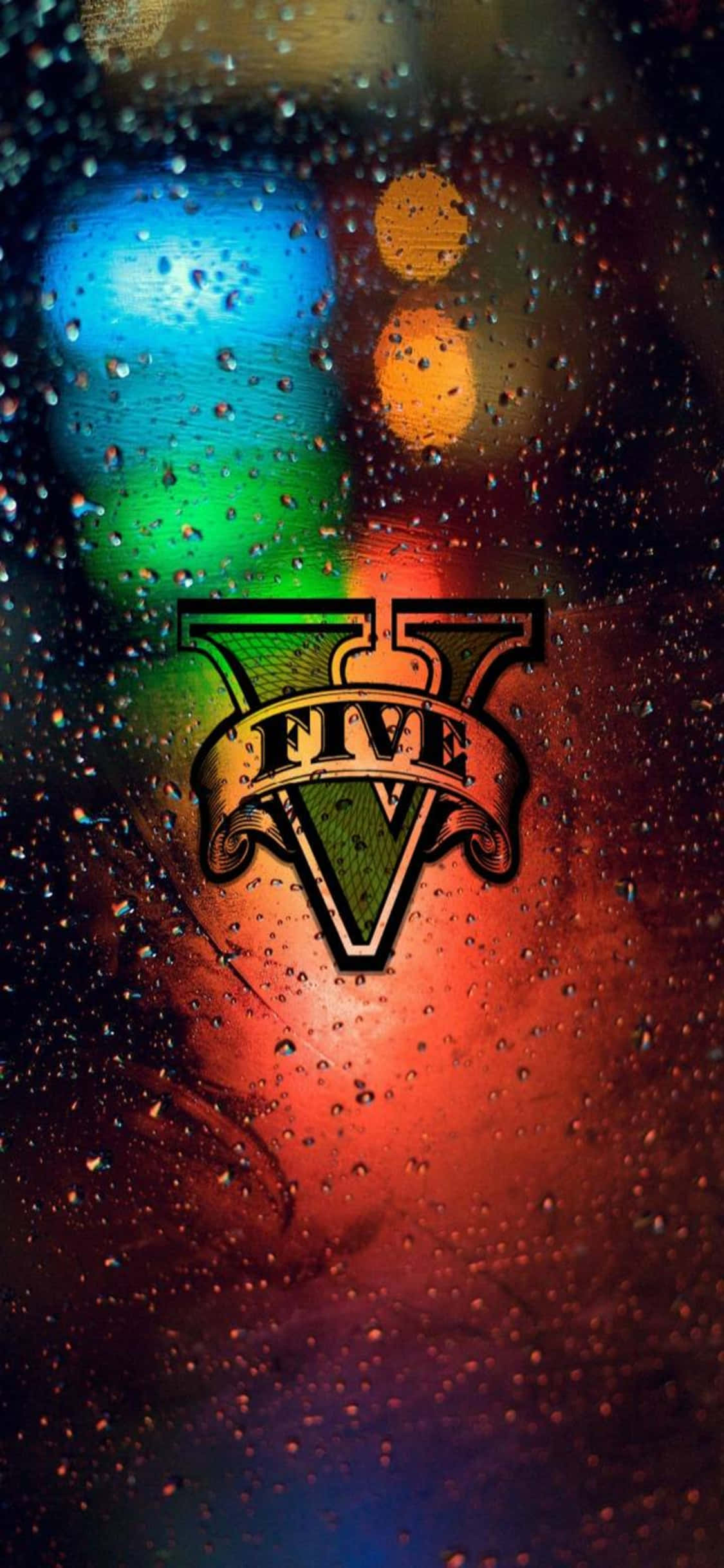 iPhone X Grand Theft Auto V Arka Plan Pencerede Logo Duvar Kağıdı